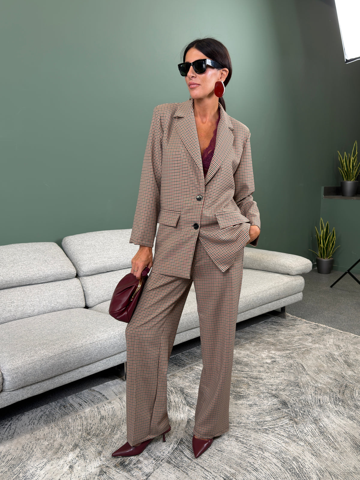 Tailleur - Mayfair Tweed Bordeaux