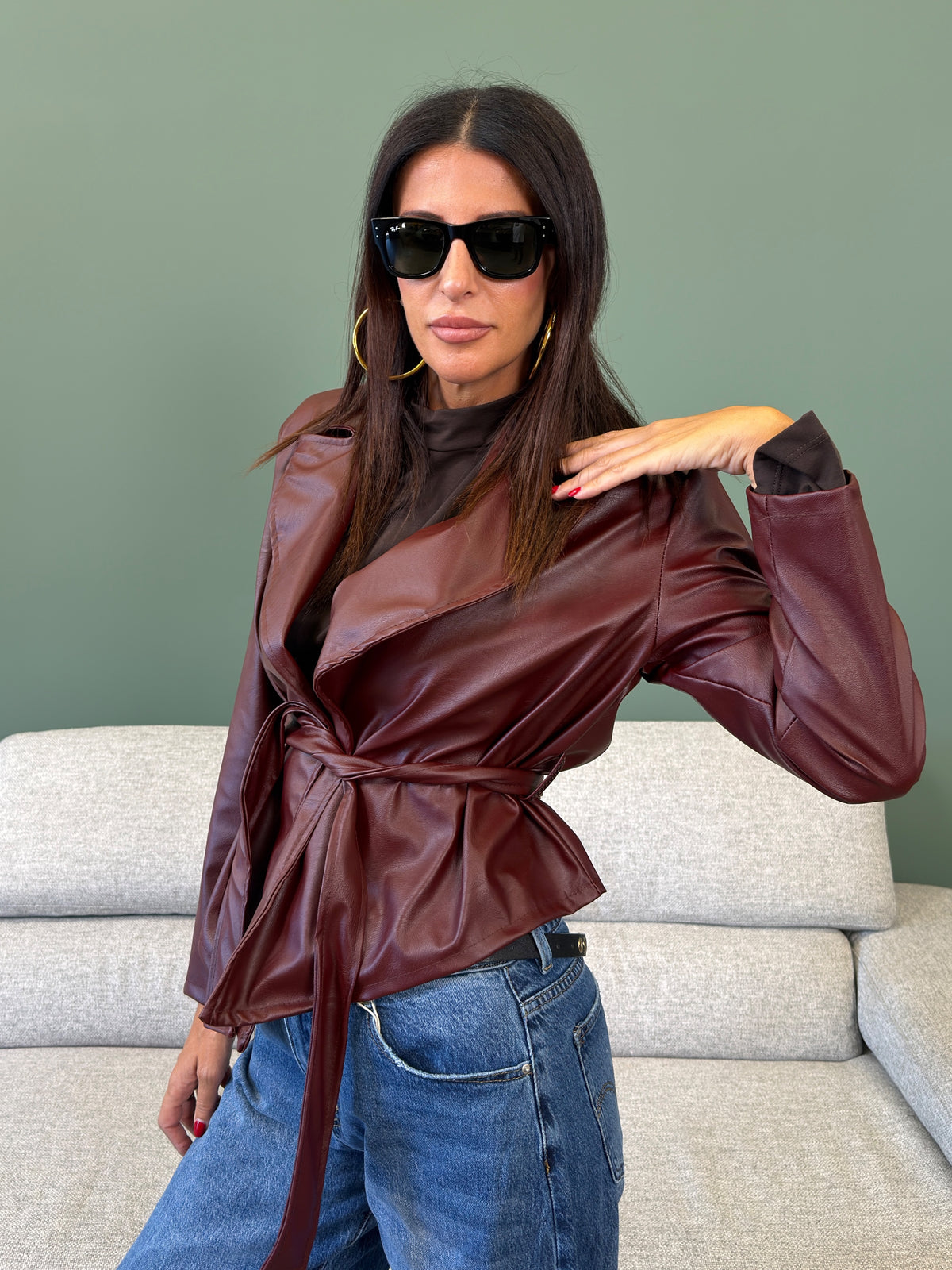 Giacca - Beatrix Ecopelle Bordeaux