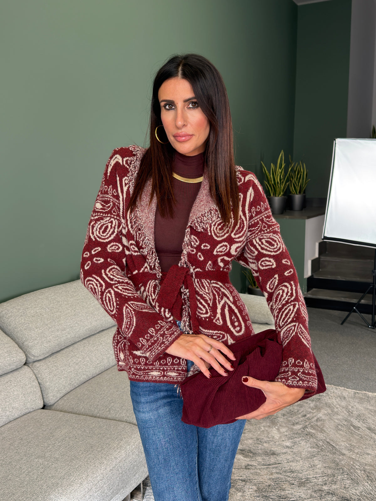 Cardigan - Maya Bordeaux