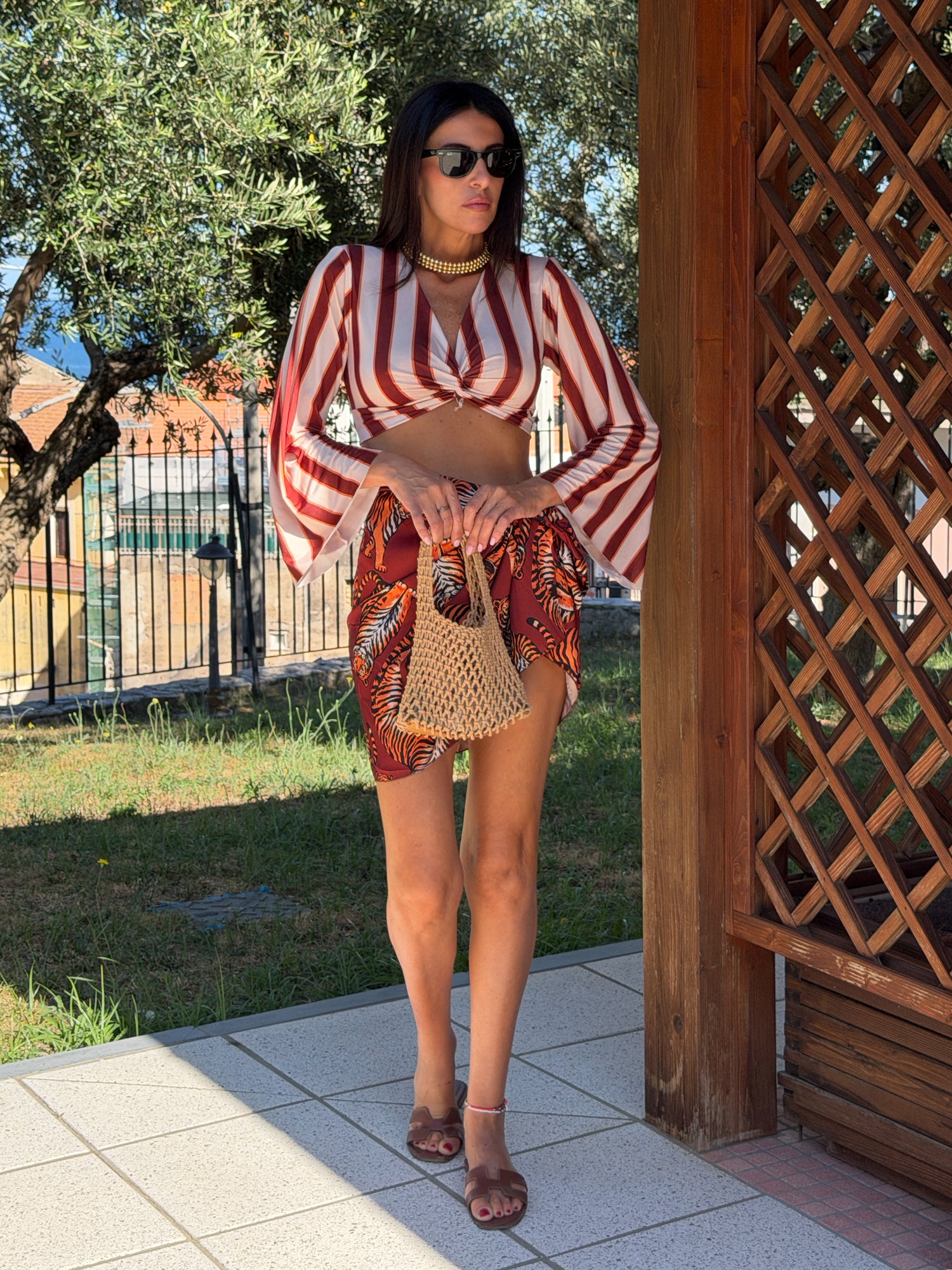 Cordset - Atlantis stripes mattone