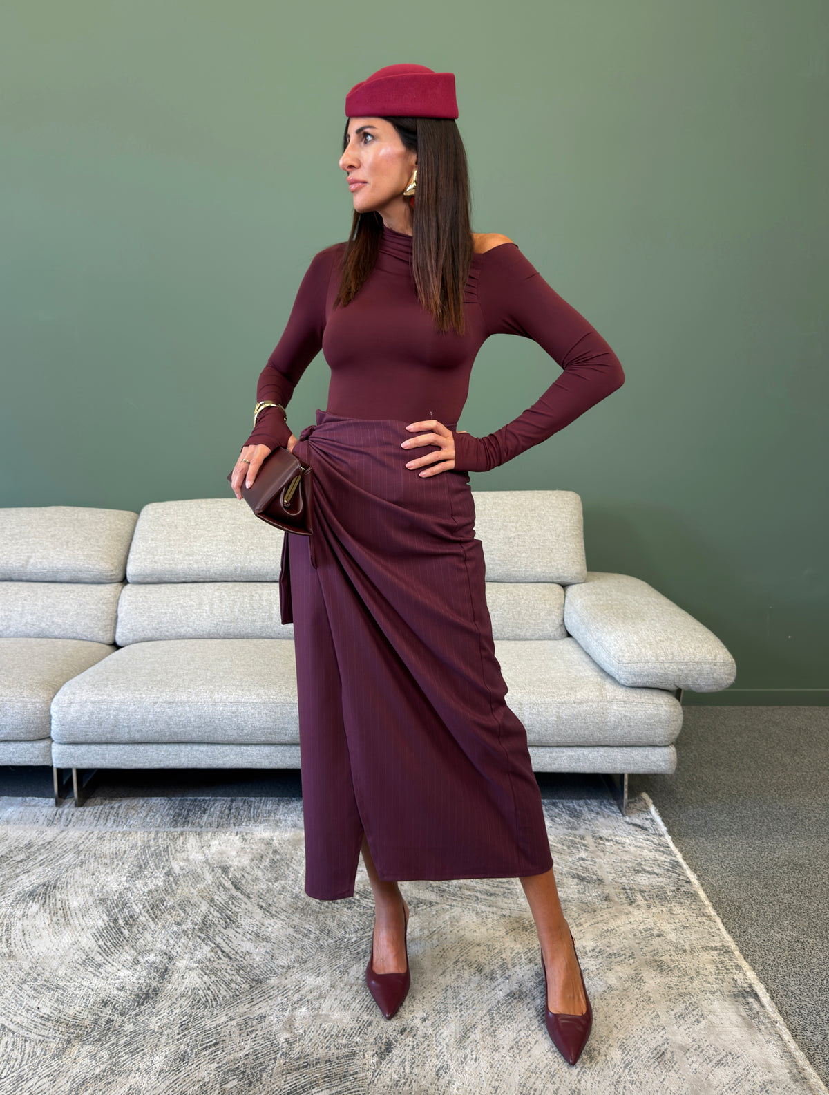 Gonna - Bethany Gessato Bordeaux