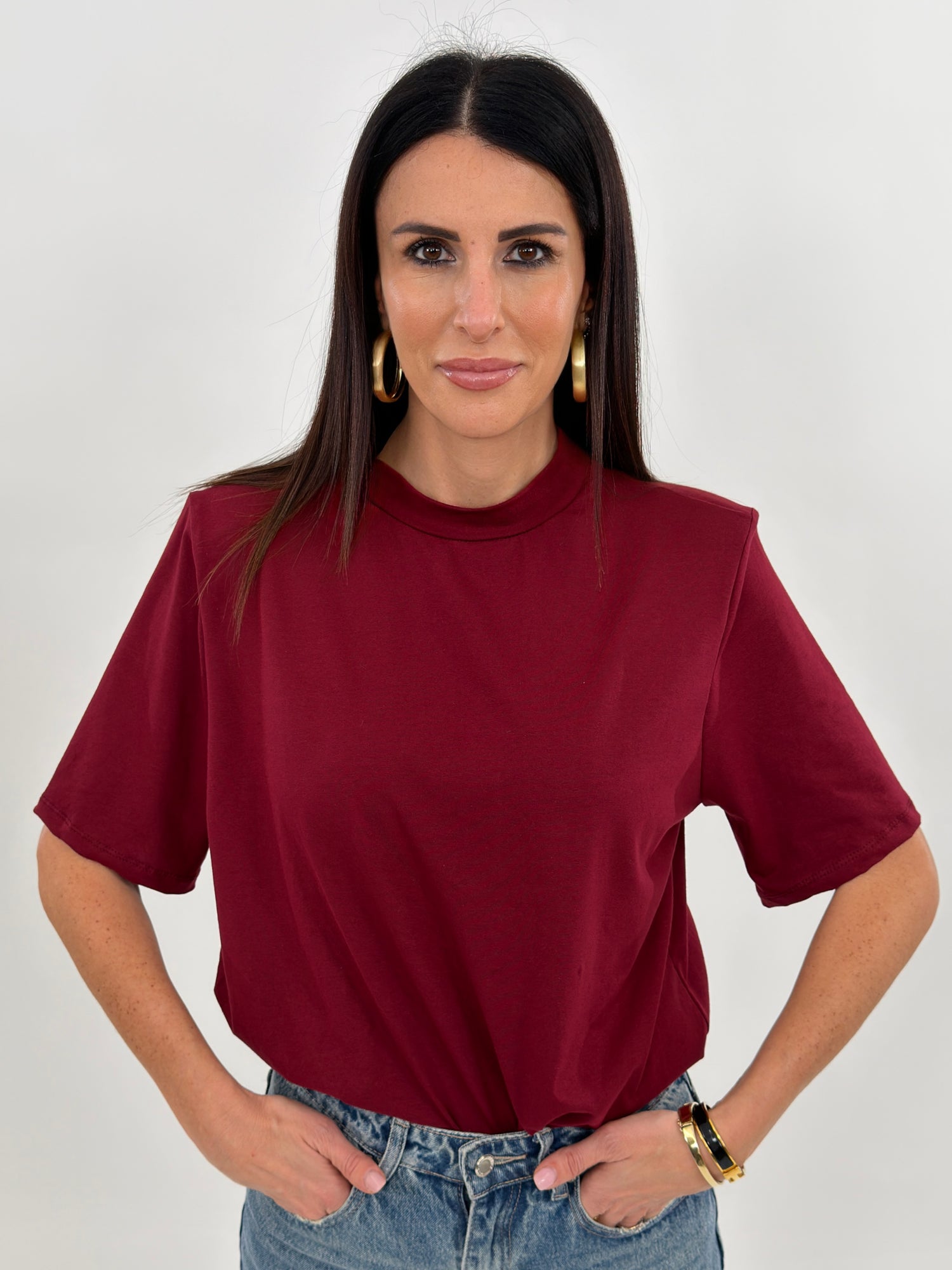 T-shirt - Over Bordeaux