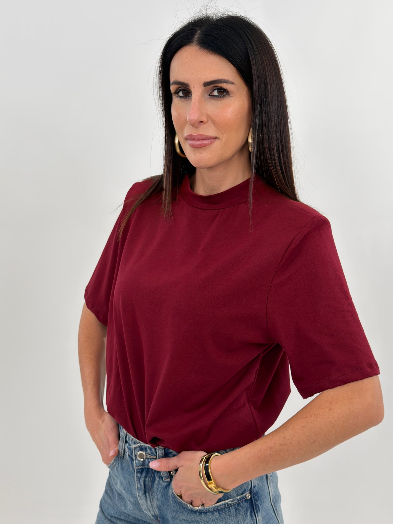 T-shirt - Over Bordeaux