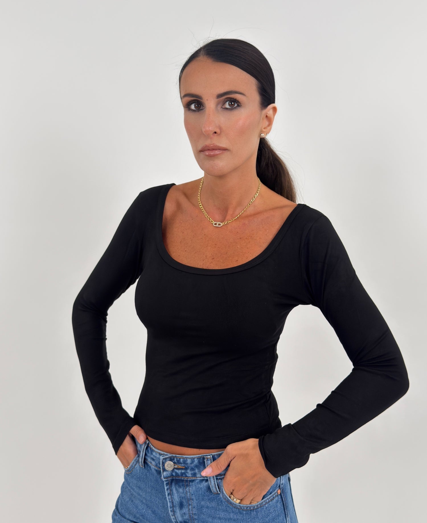 Maglia - Annie Liscia Nero