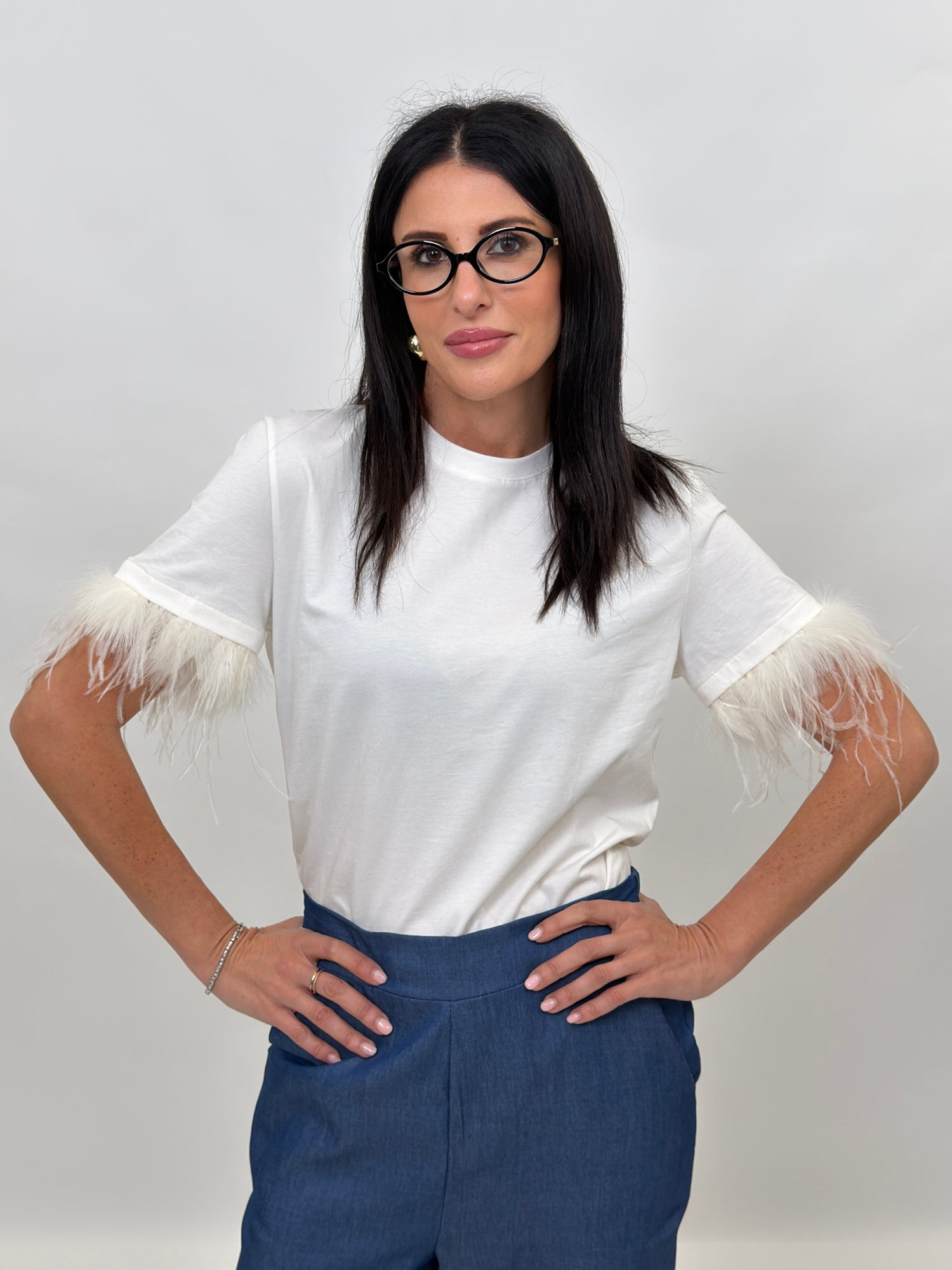 T-shirt - Plume Bianco