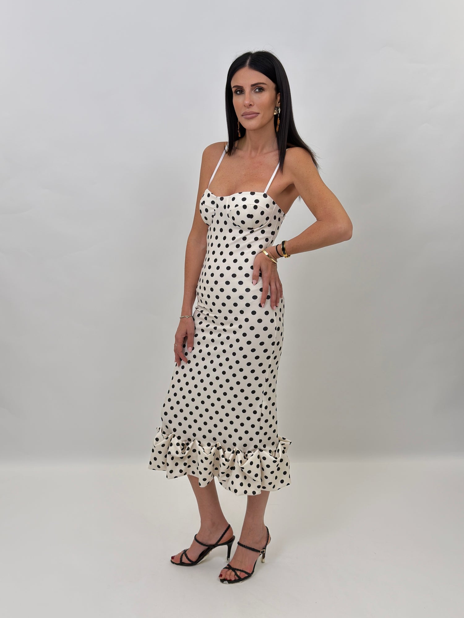 Abito - Pois Bianco