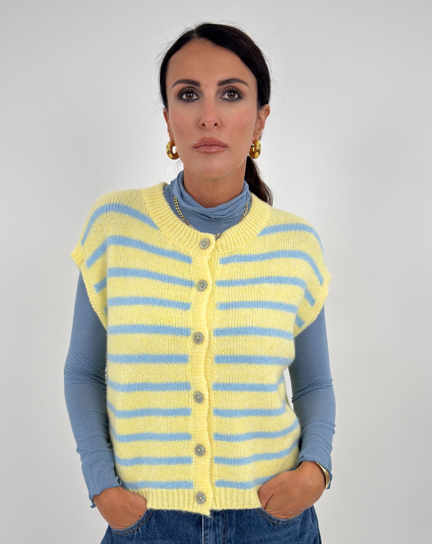 Cardigan Gilet - Victoria Giallo