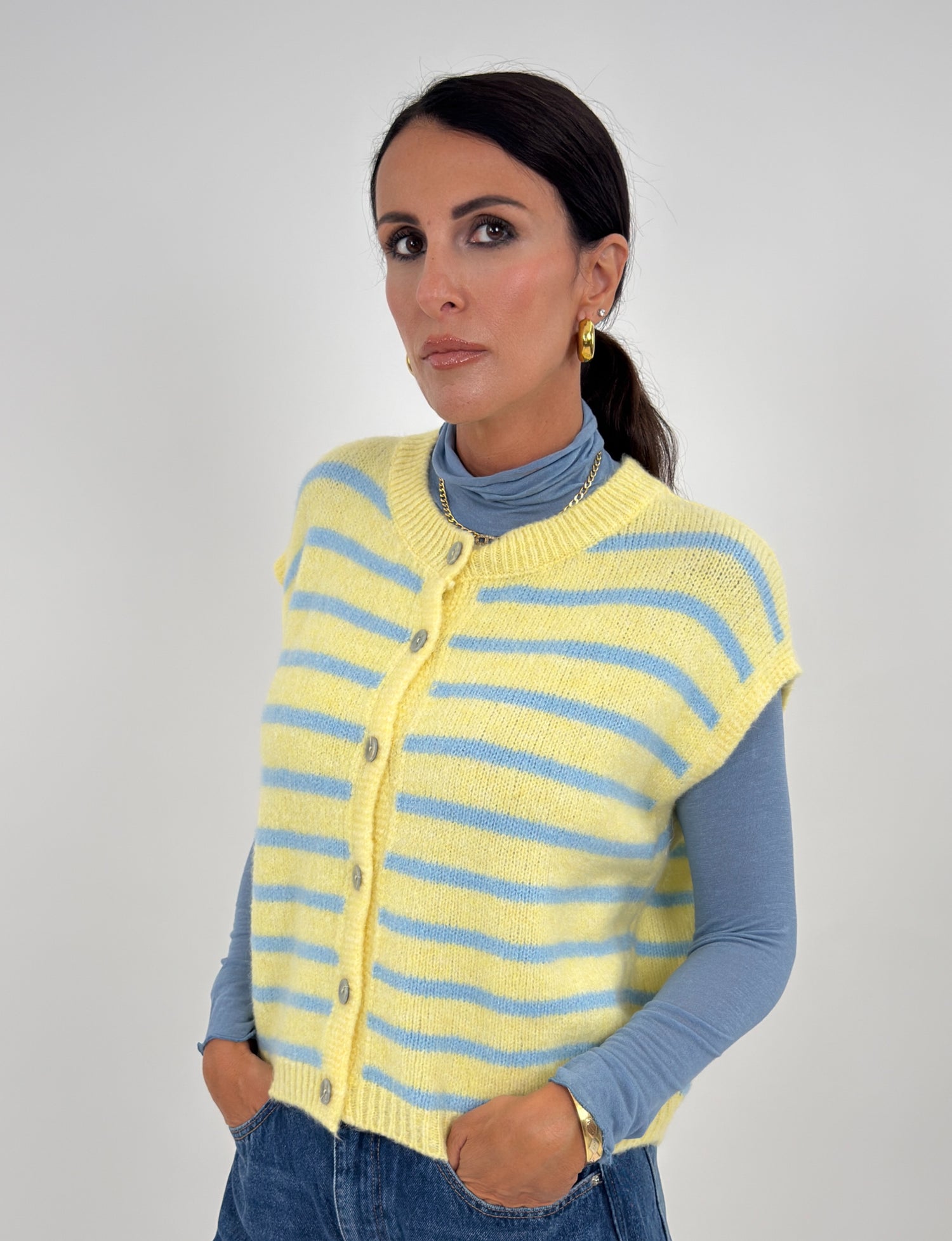 Cardigan Gilet - Victoria Giallo