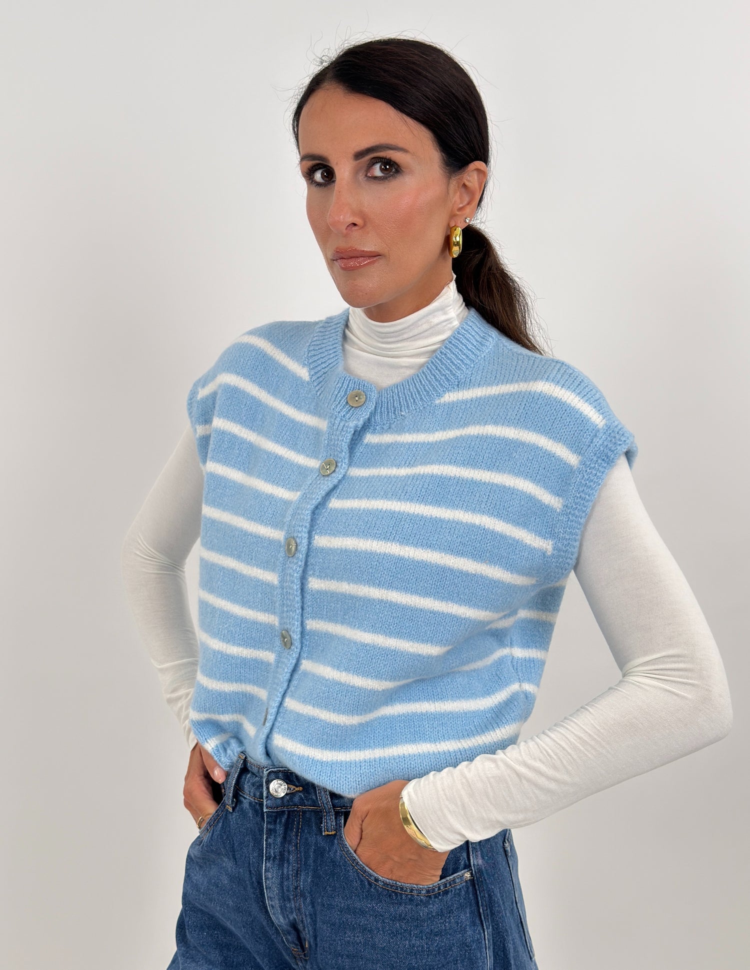 Cardigan Gilet - Victoria Celeste