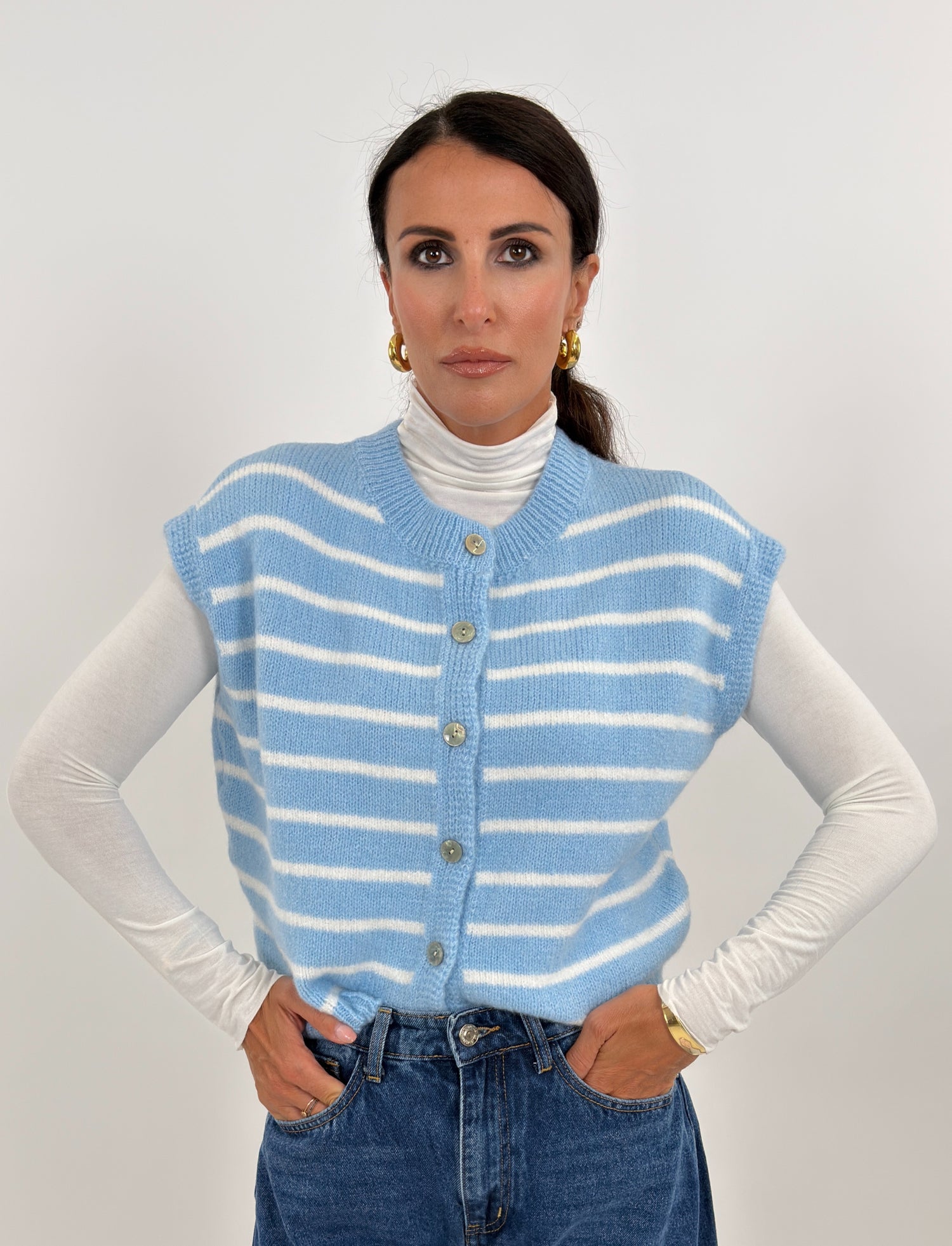 Cardigan Gilet - Victoria Celeste