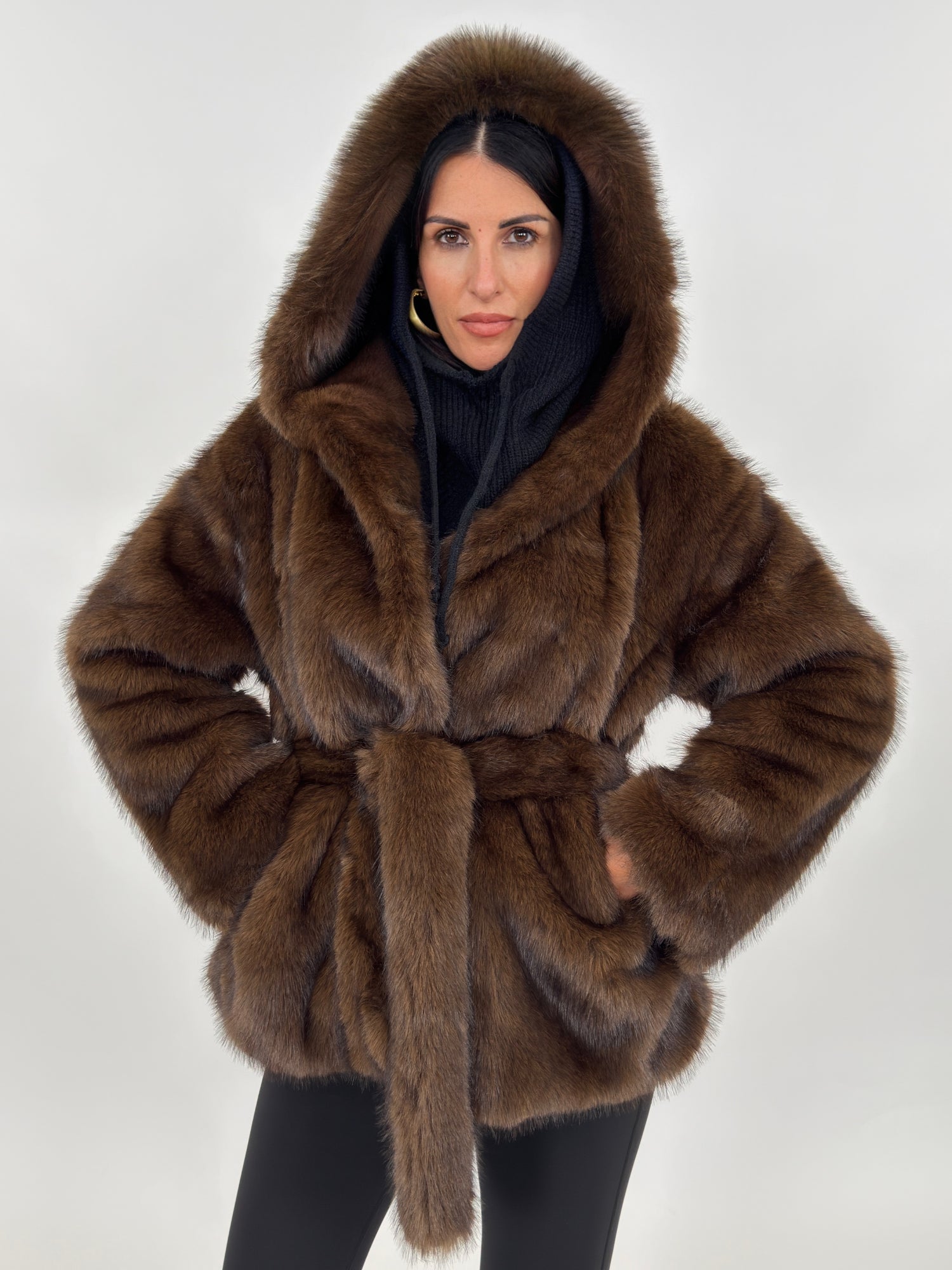 Pelliccia - Courchevel marrone