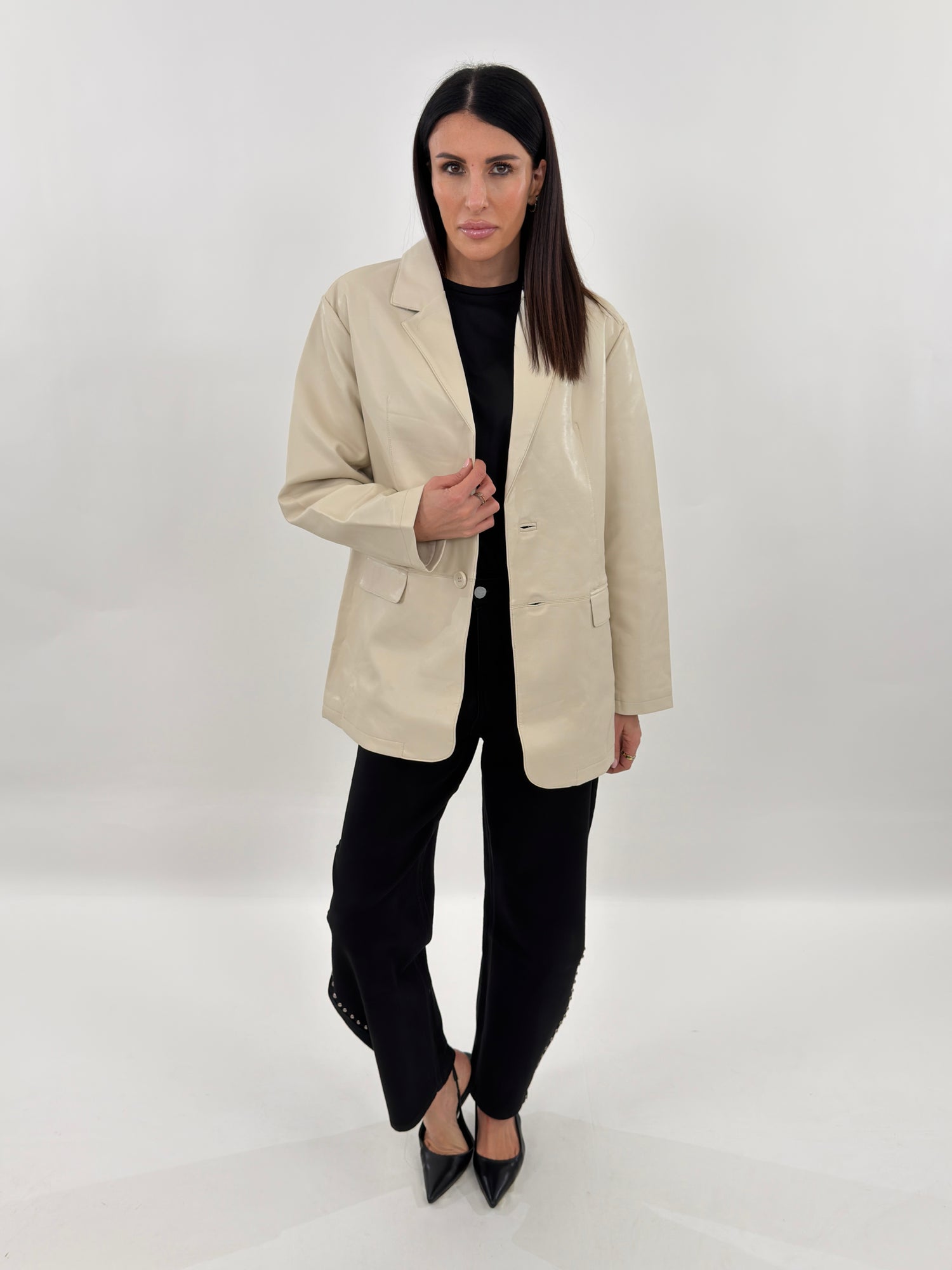 Giacca - Mabel Ecopelle Beige