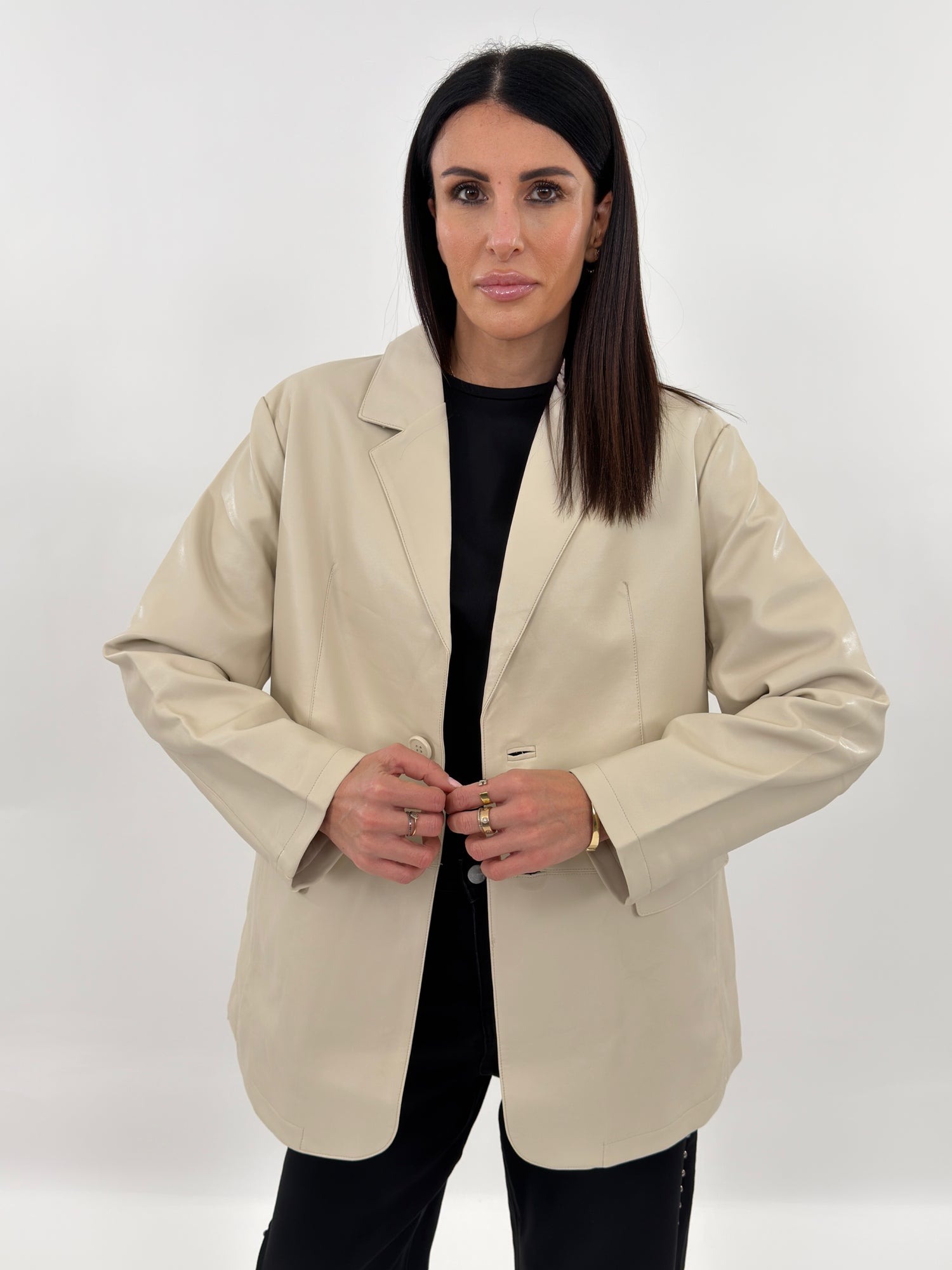 Giacca - Mabel Ecopelle Beige