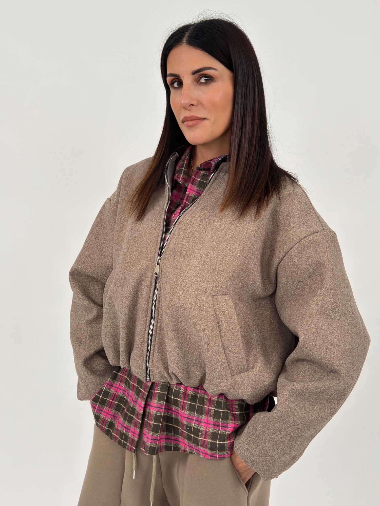 Giubbotto Bomber - Colmar tortora