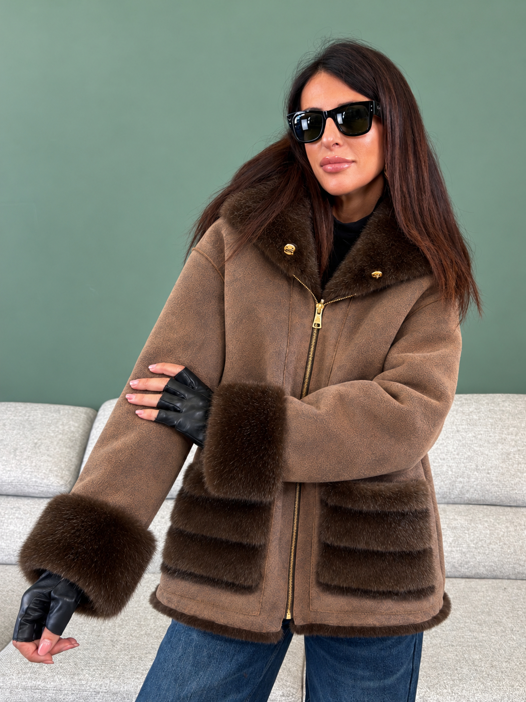 Giubbotto/Pelliccia - Amsterdam Marrone