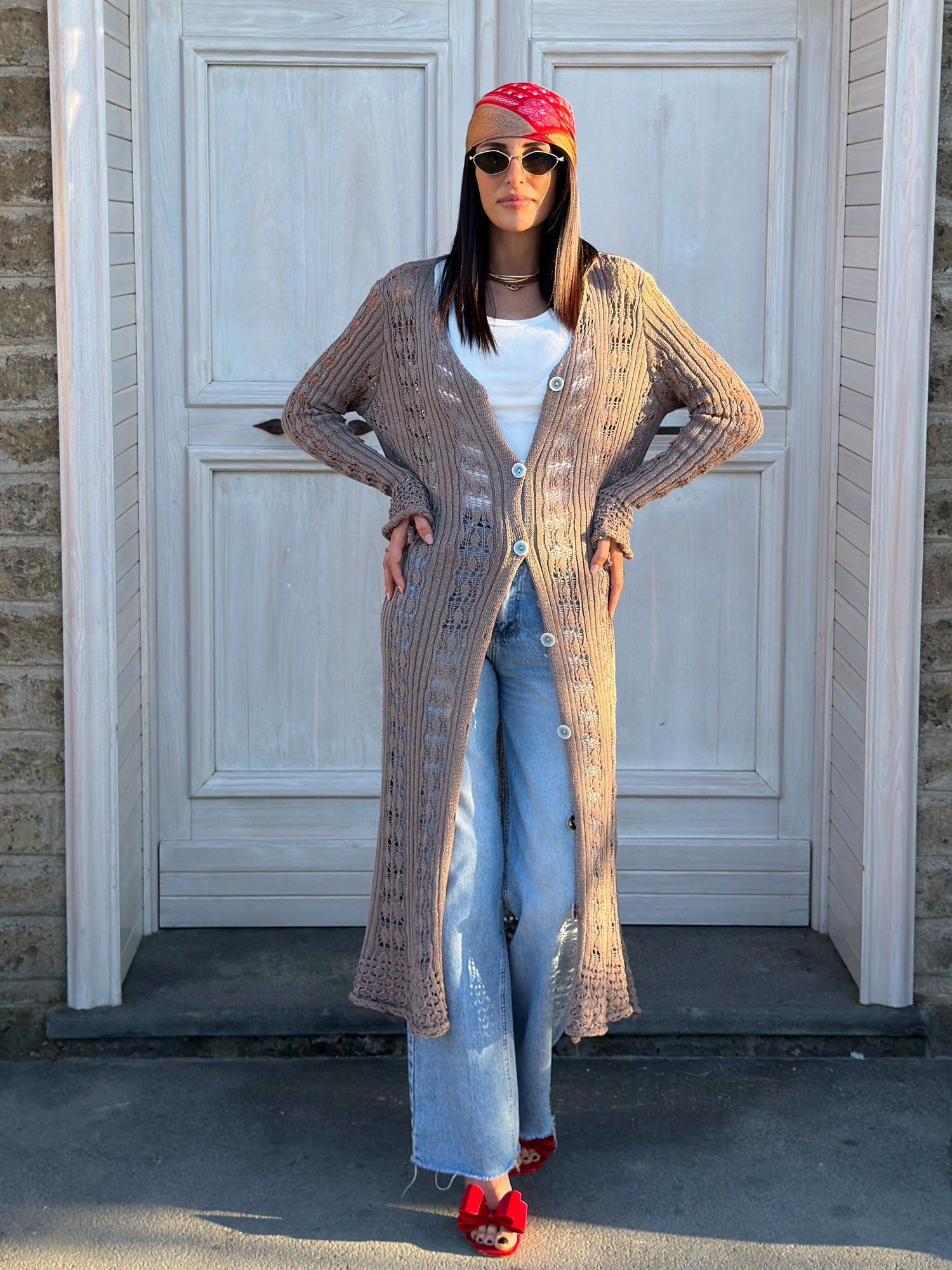 Cardigan - Havana Tortora