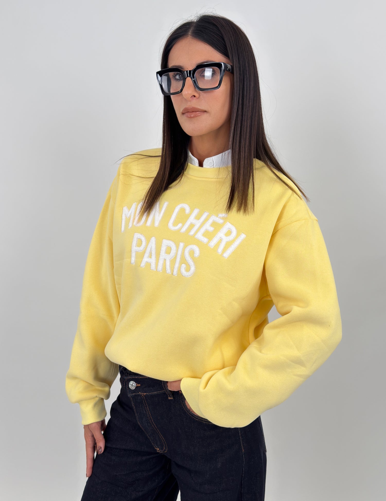 Felpa - Mon Cheri Giallo