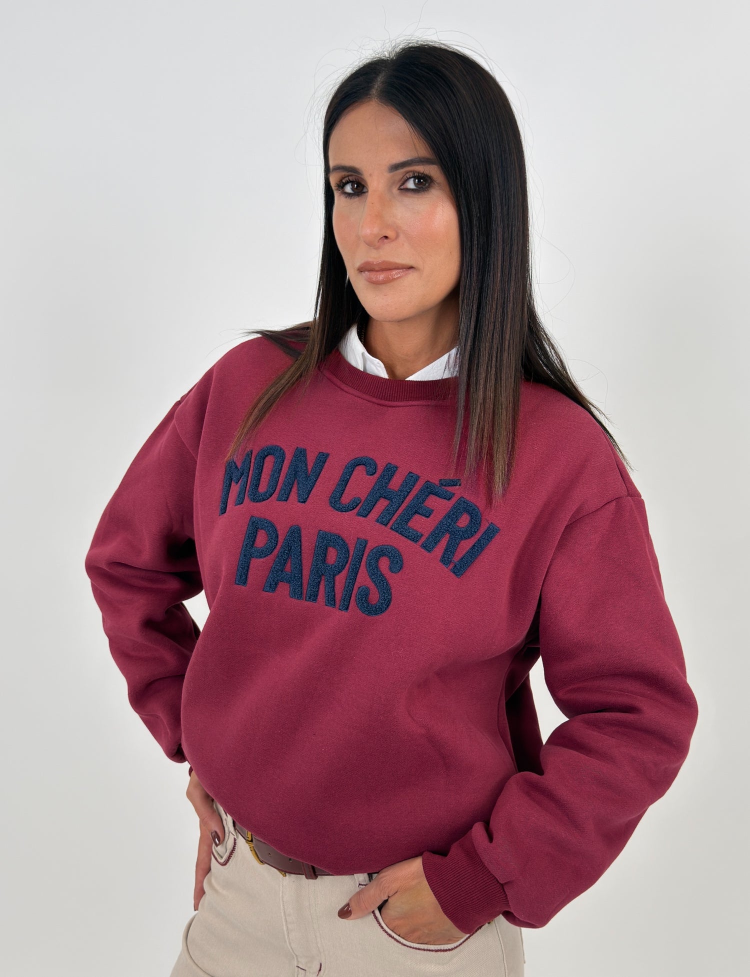 Felpa - Mon Cheri Bordeaux