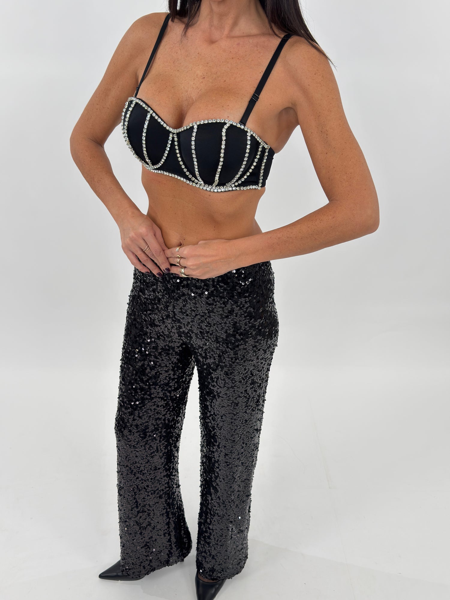 Top - Swarovski Nero