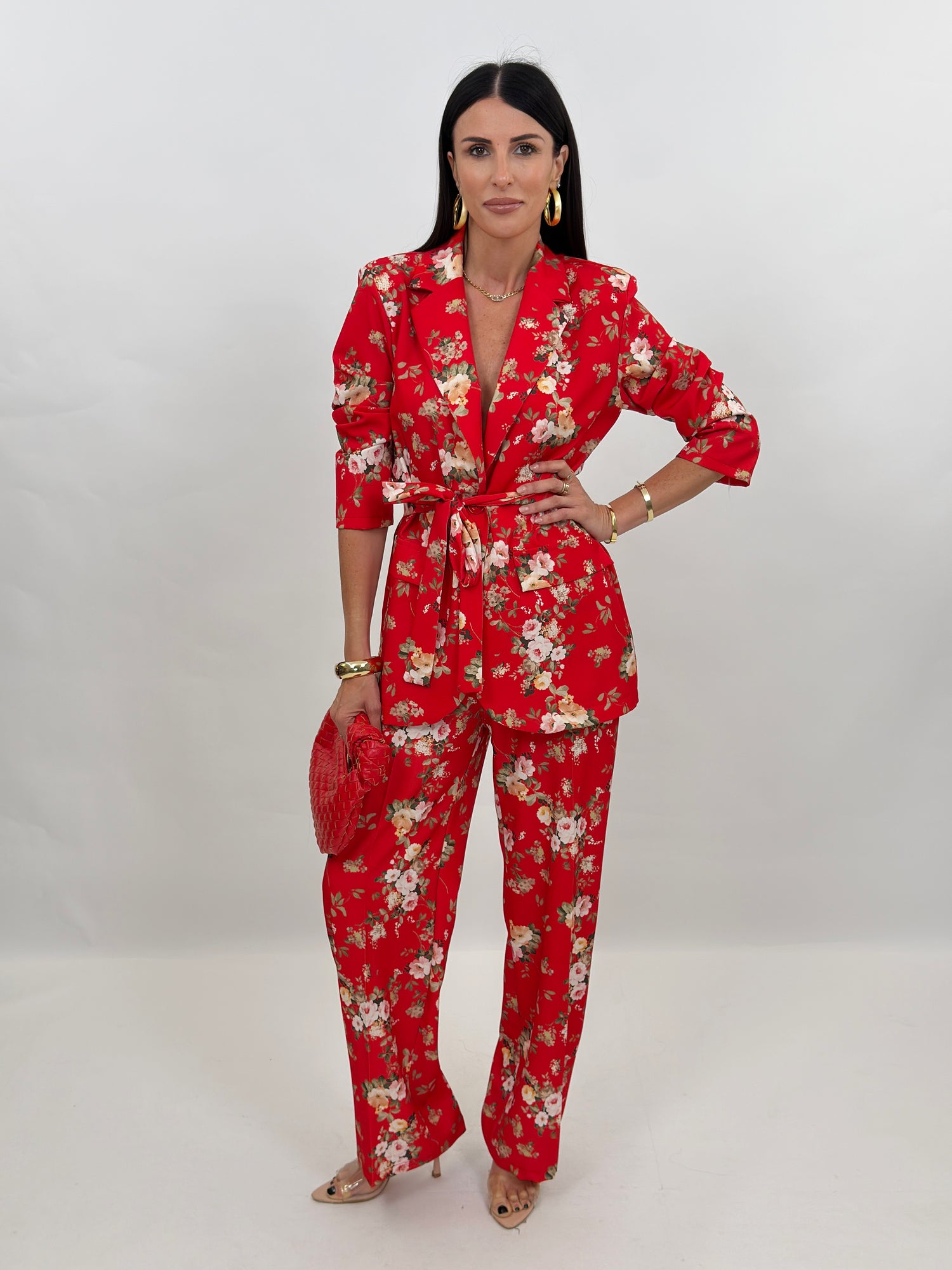 Tailleur - Flowers Rosso
