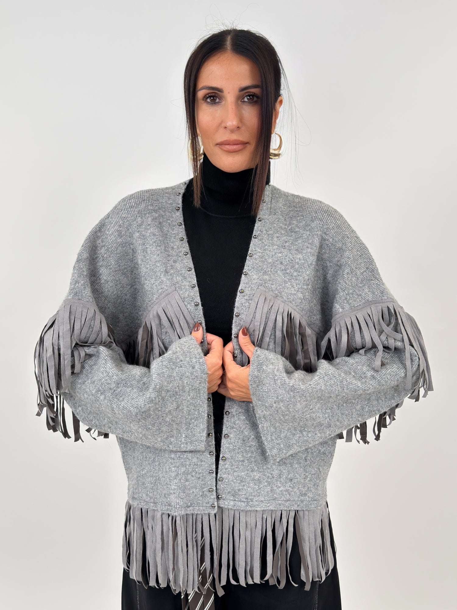Cardigan - Corinne Grigio Newyorkese