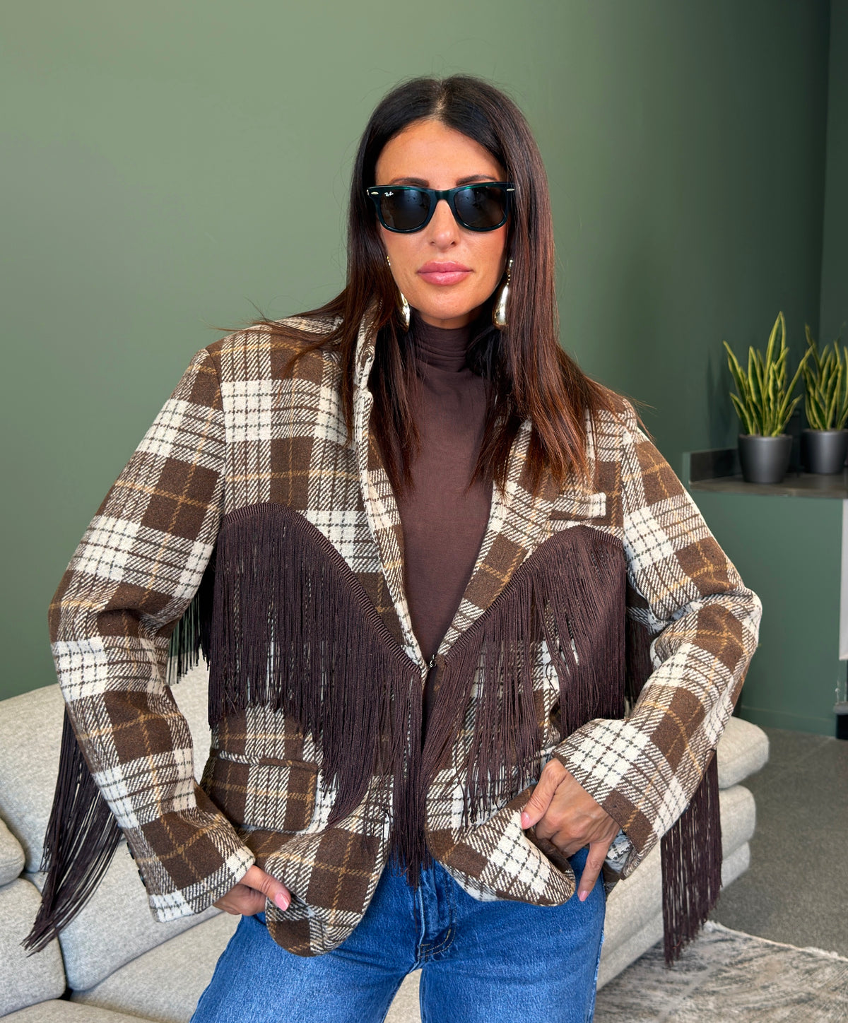Giacca/Cappotto - Spektre Tweed Marrone By Lumina