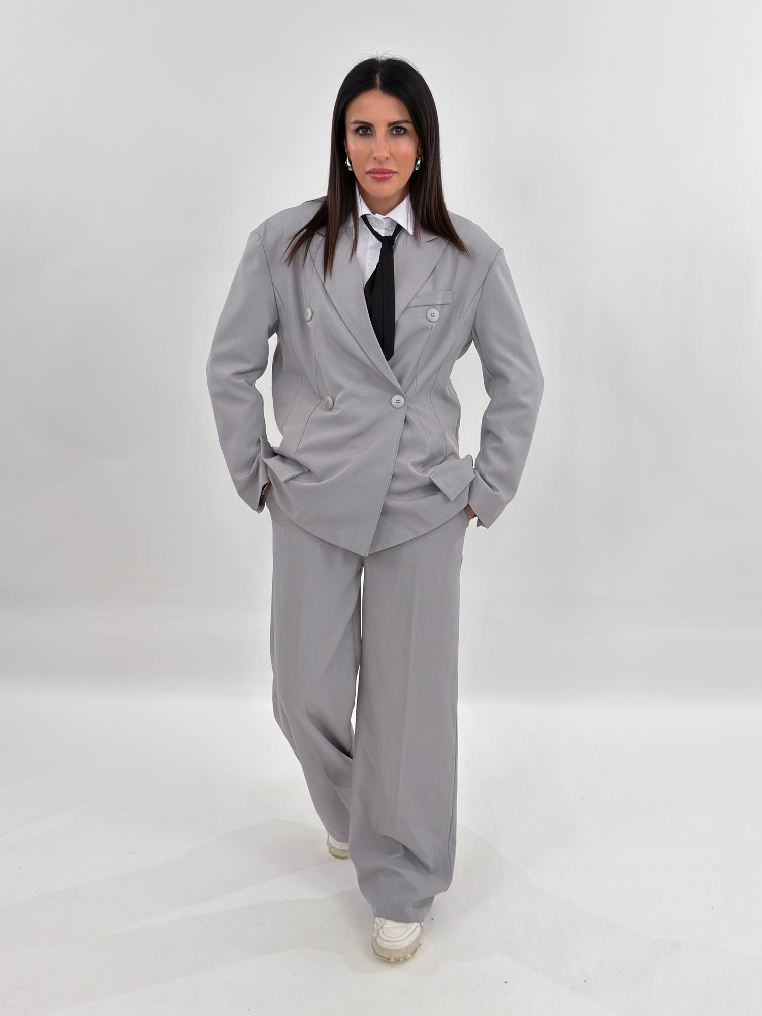 Tailleur - Marlena grigo chiaro