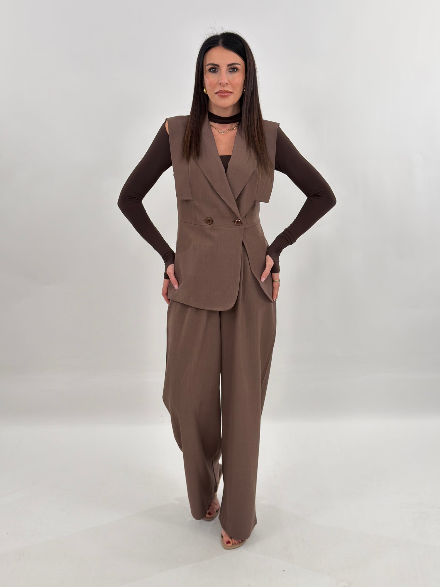 Cordset-  Broadway marrone