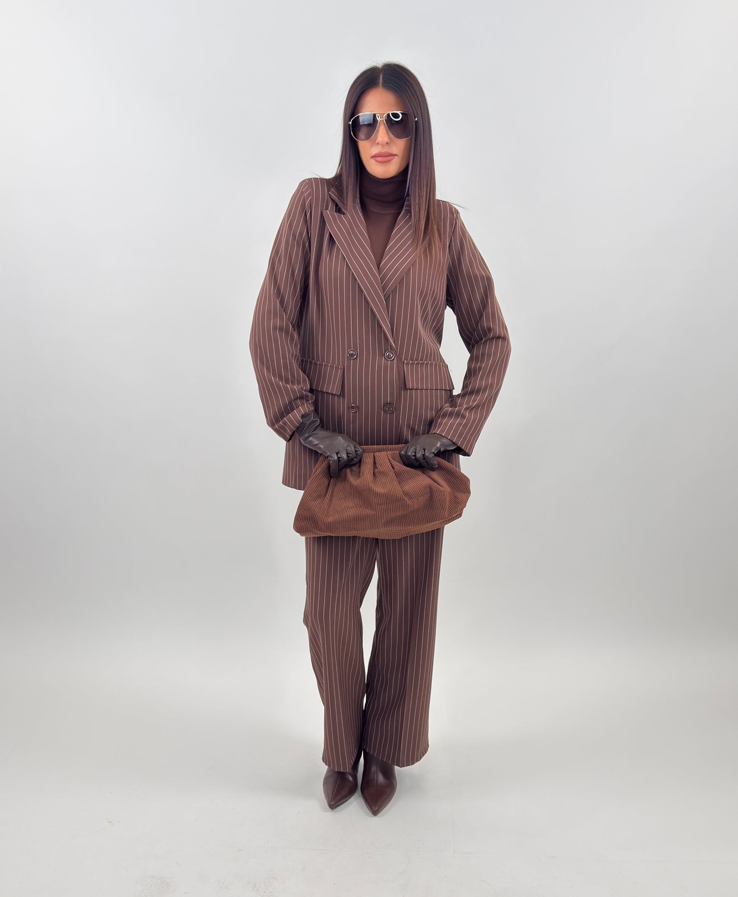 Tailleur - Fernanda Gessato Marrone