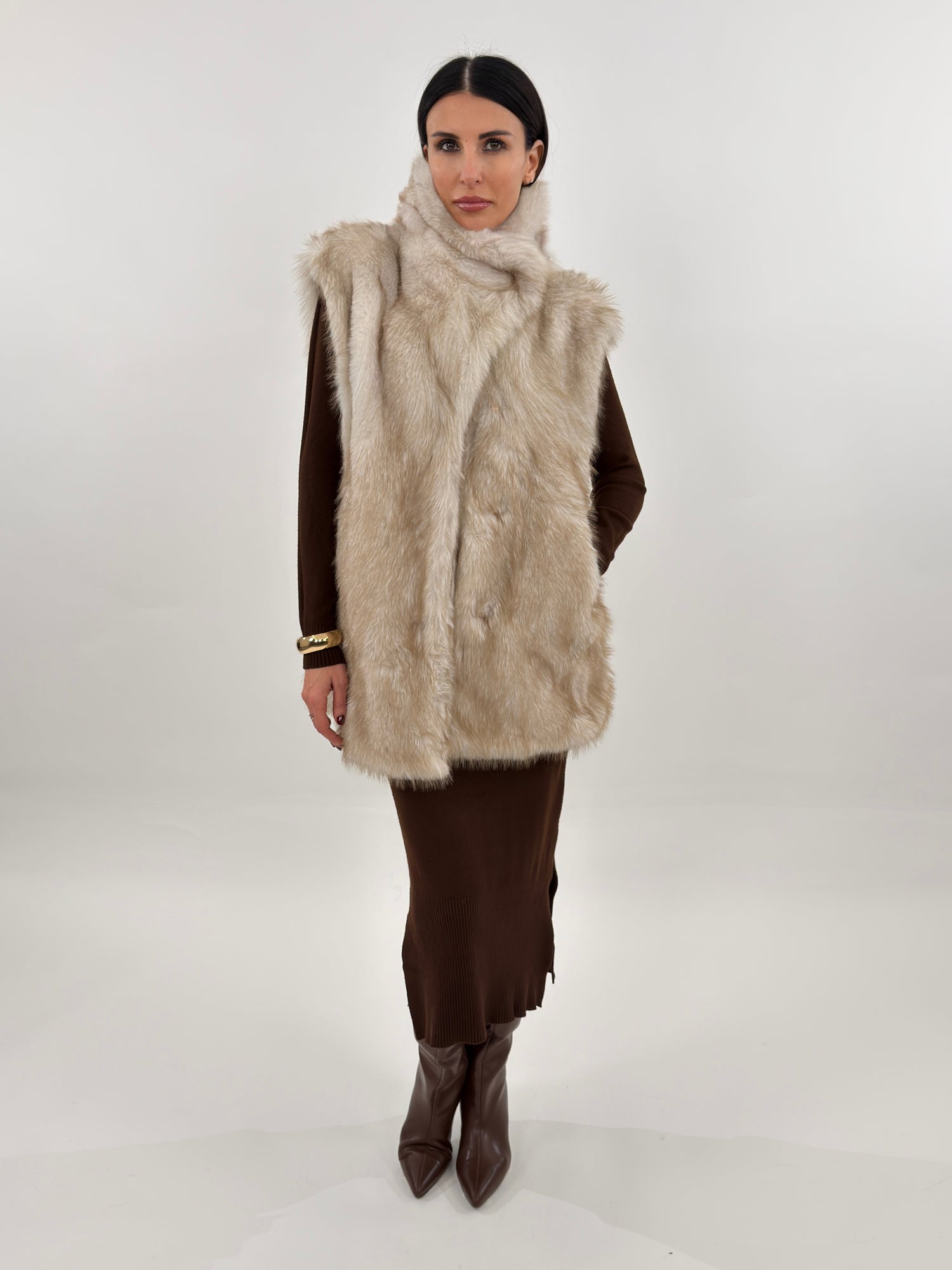 Pelliccia Smanicata - Warsaw Beige