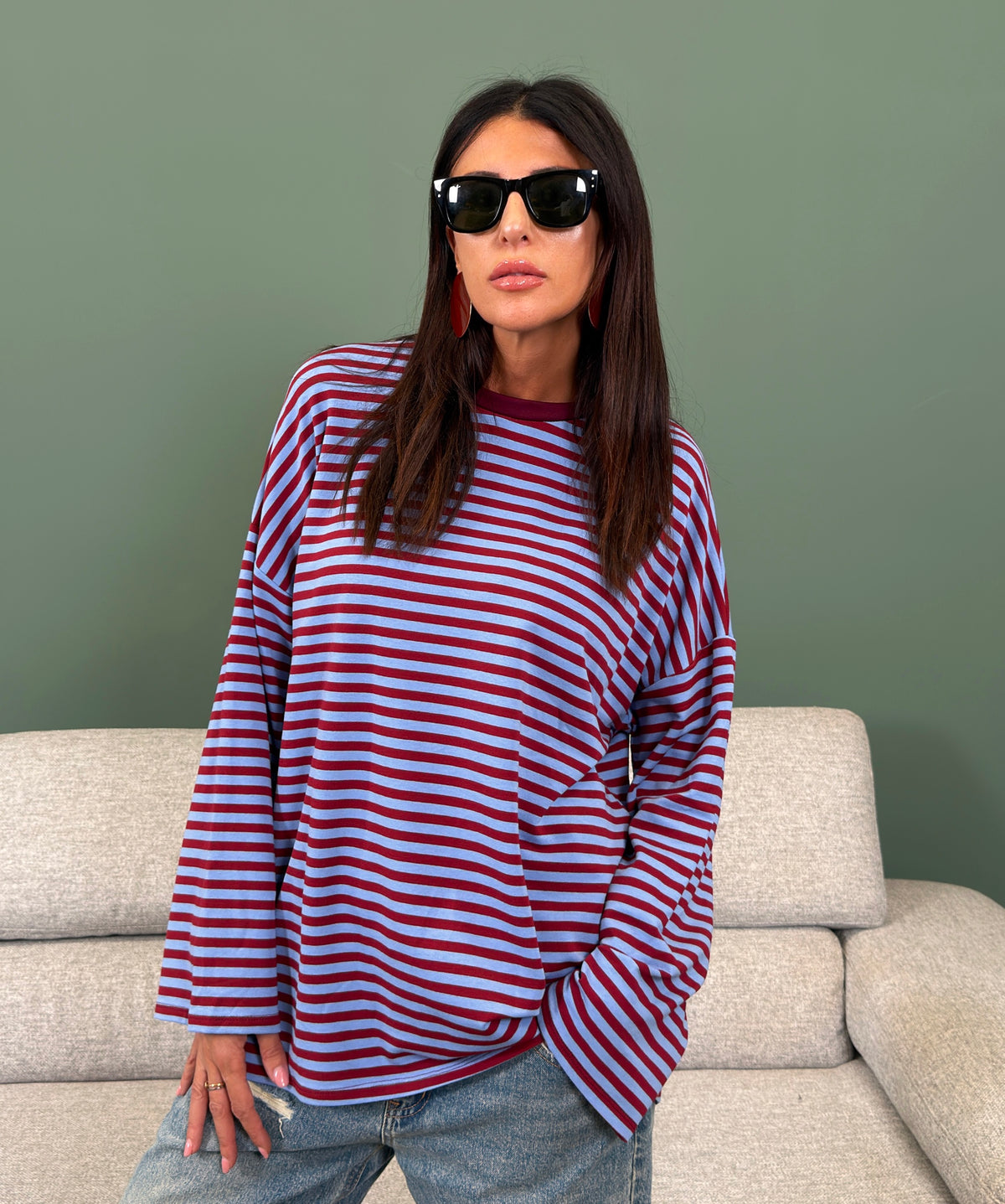 Maglia - Stripes Bordeaux