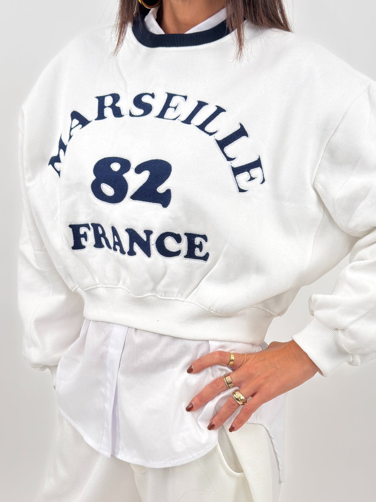 Felpa - Marselle Bianco