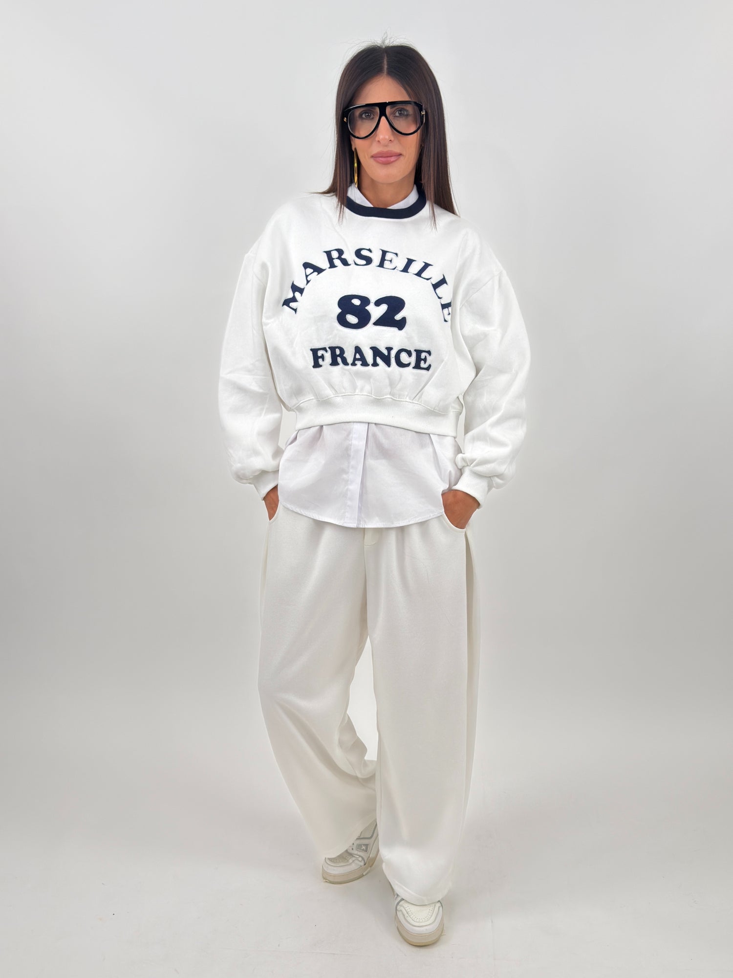 Felpa - Marselle Bianco