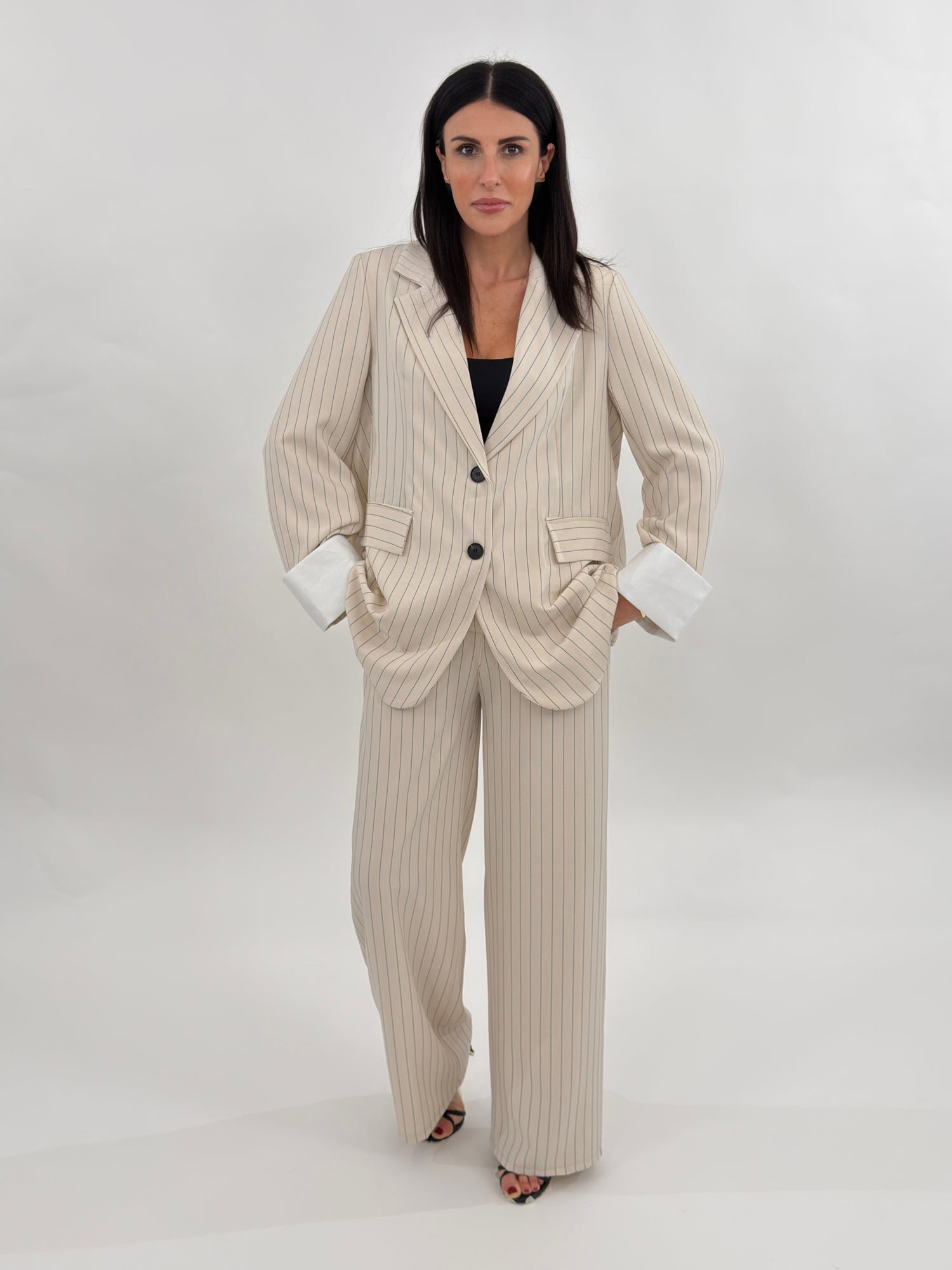 Tailleur - Easy Gessato Beige
