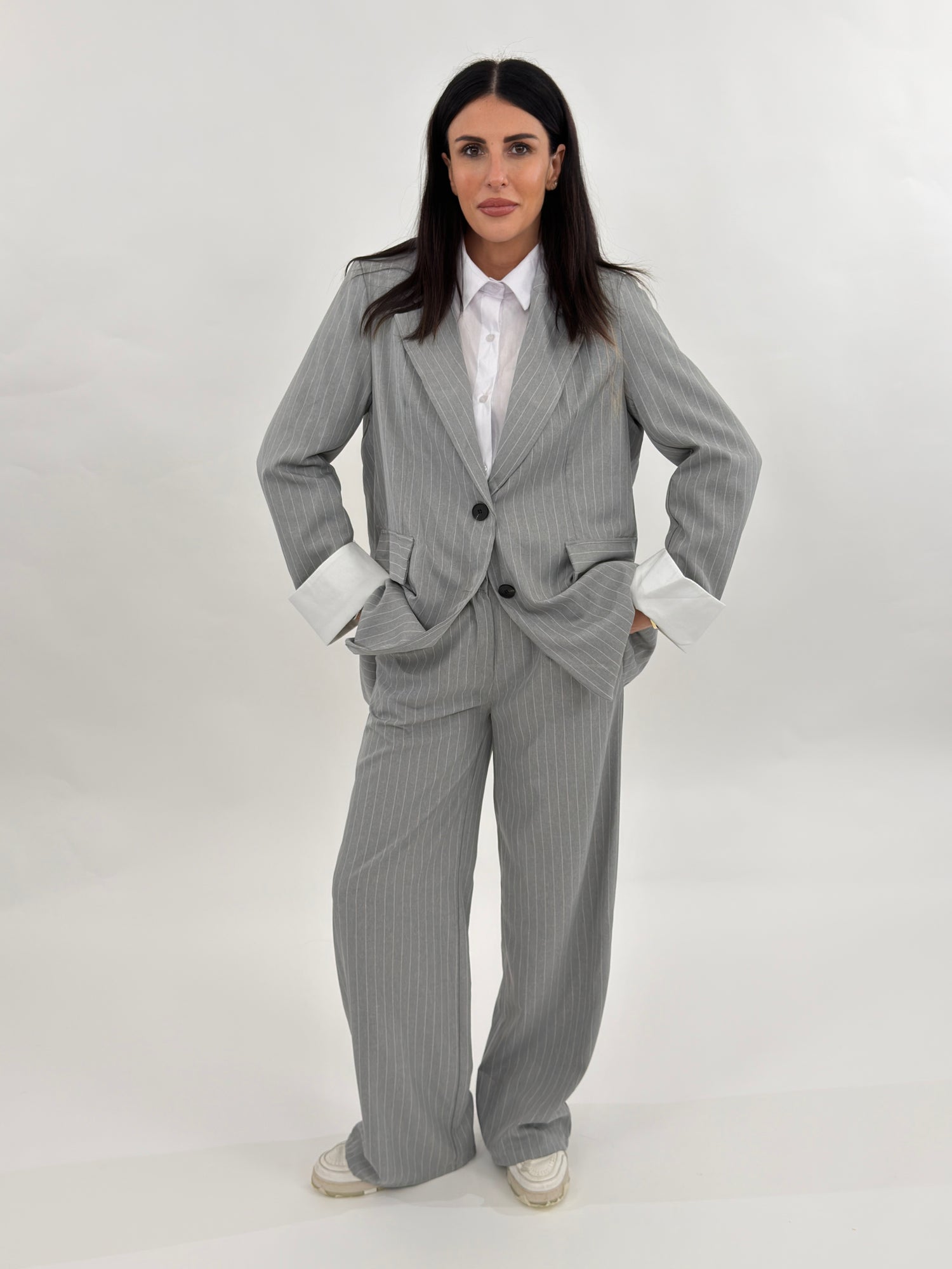 Tailleur - Easy Gessato Grigio