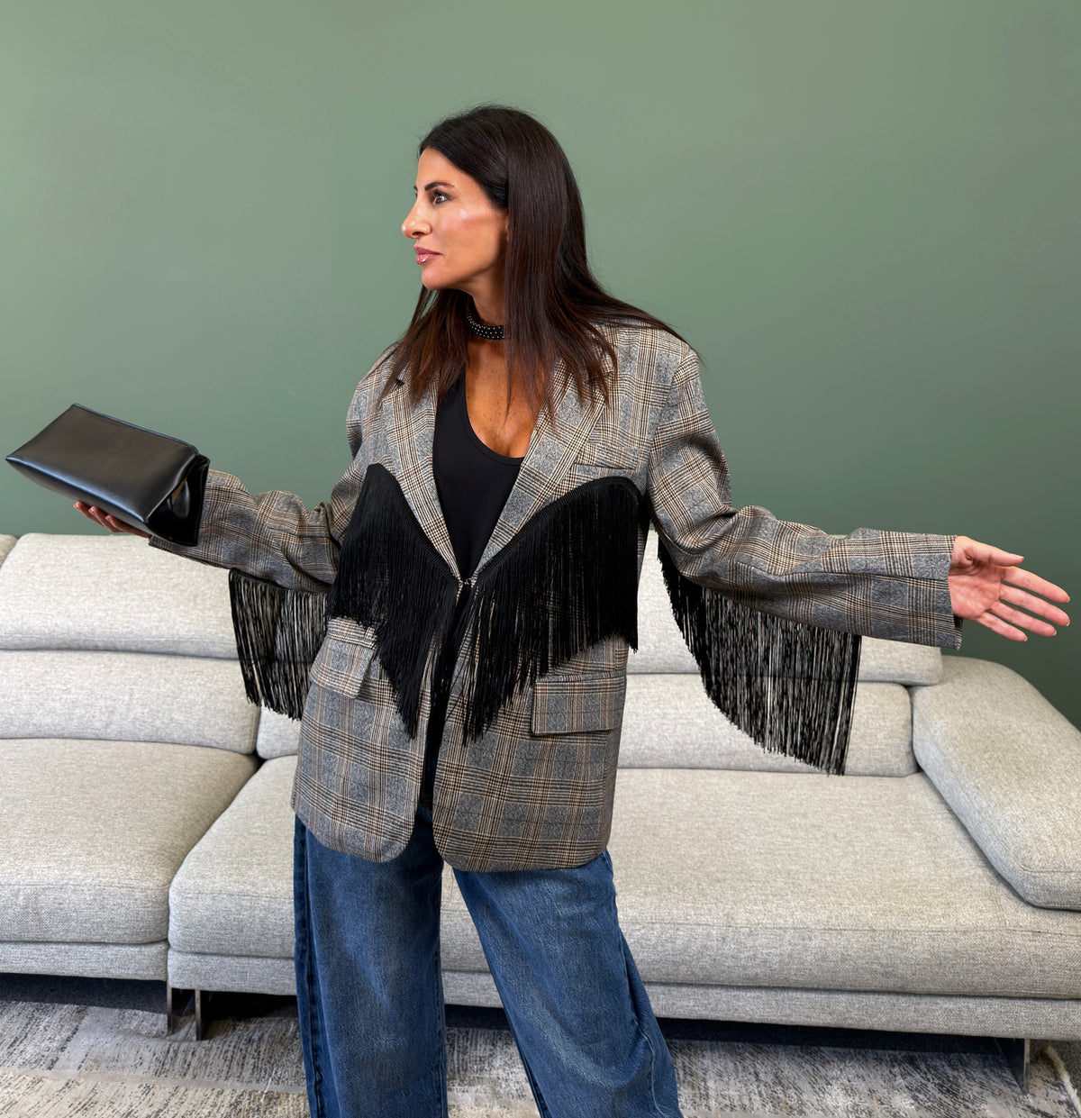 Giacca - Marilyn Tweed Grigio By Lumina