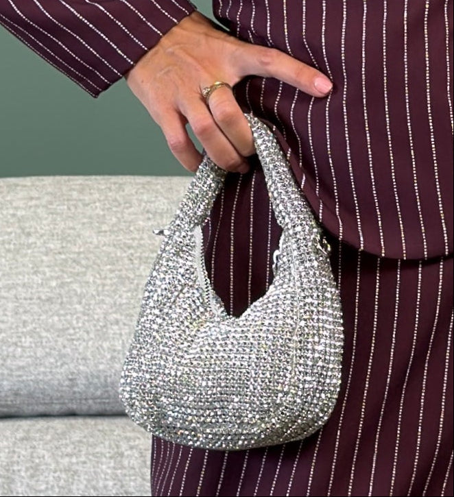 Borsa - Small Diamond Silver