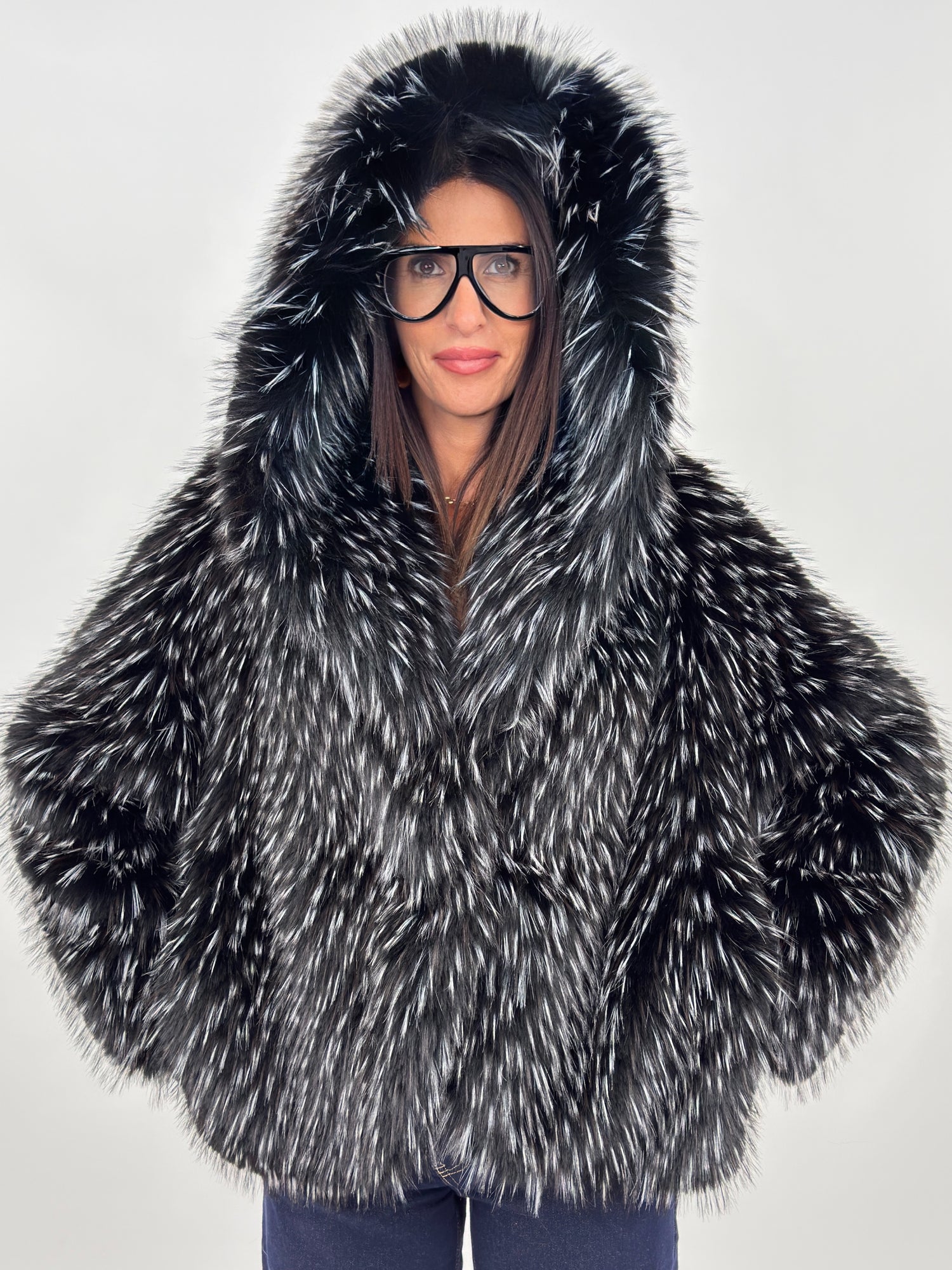 Pelliccia - Sestrierre Cappuccio Nero