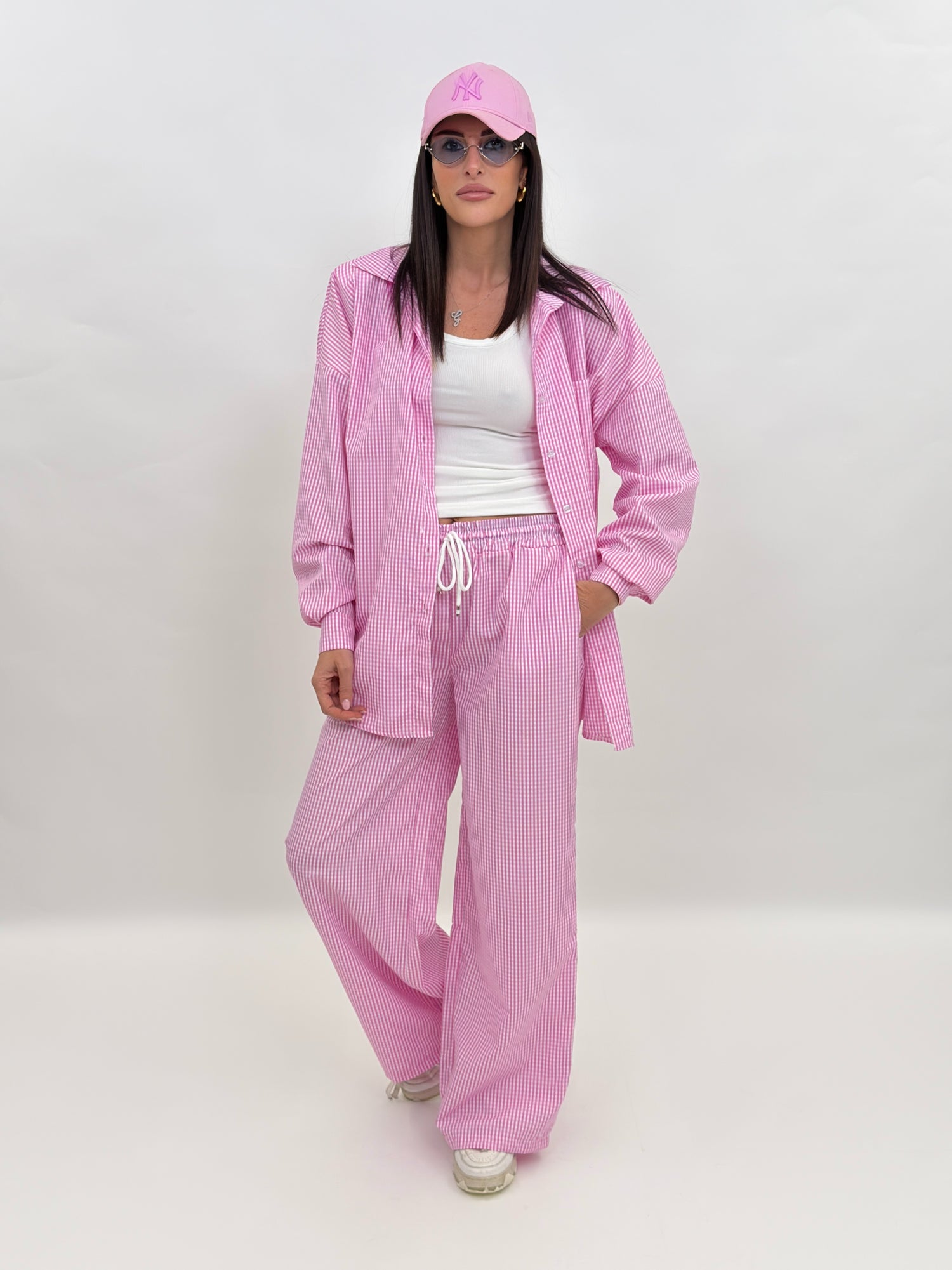 Cordset - Honey check Rosa