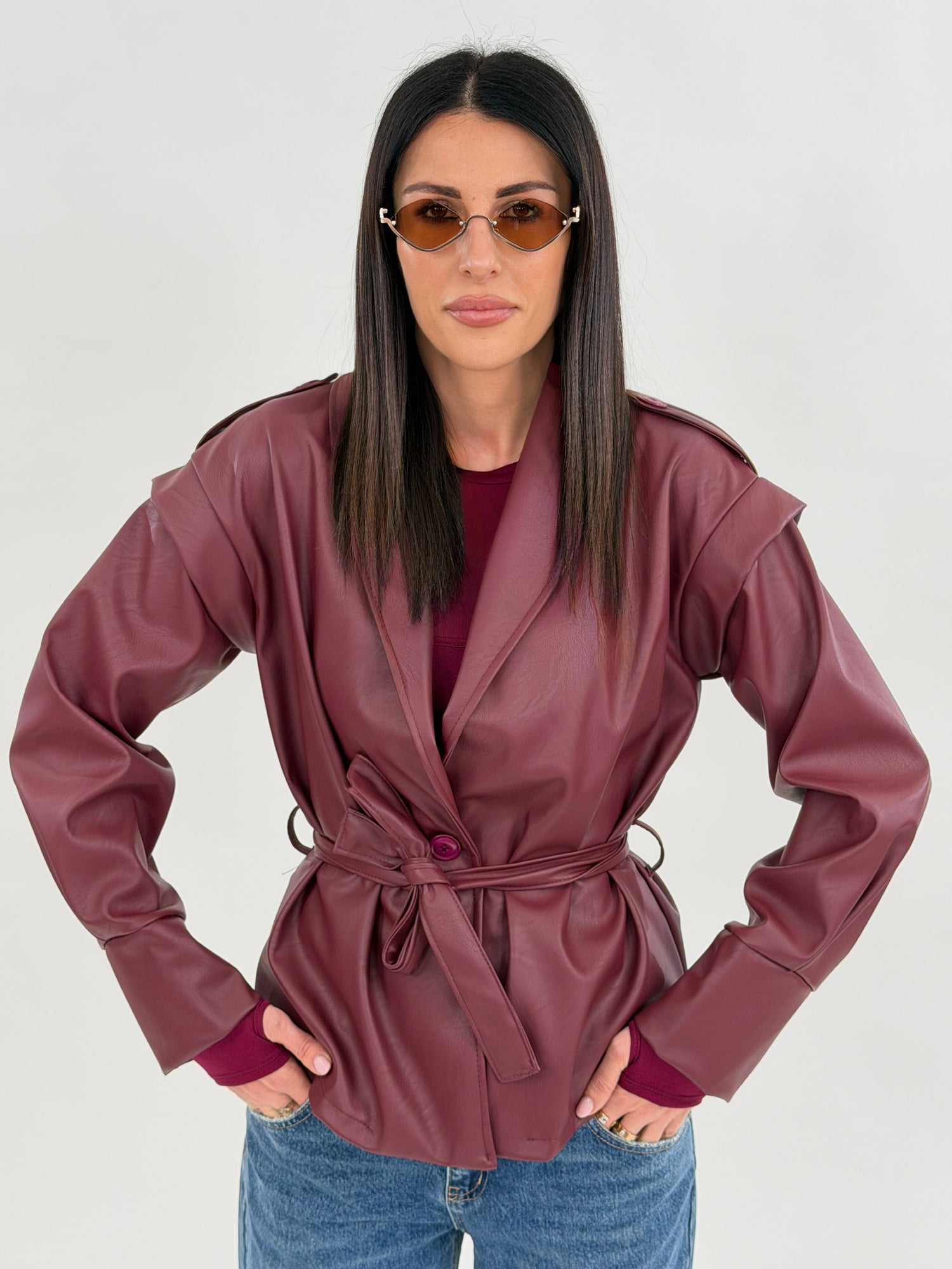 Giacca - Beatrix Ecopelle Bordeaux