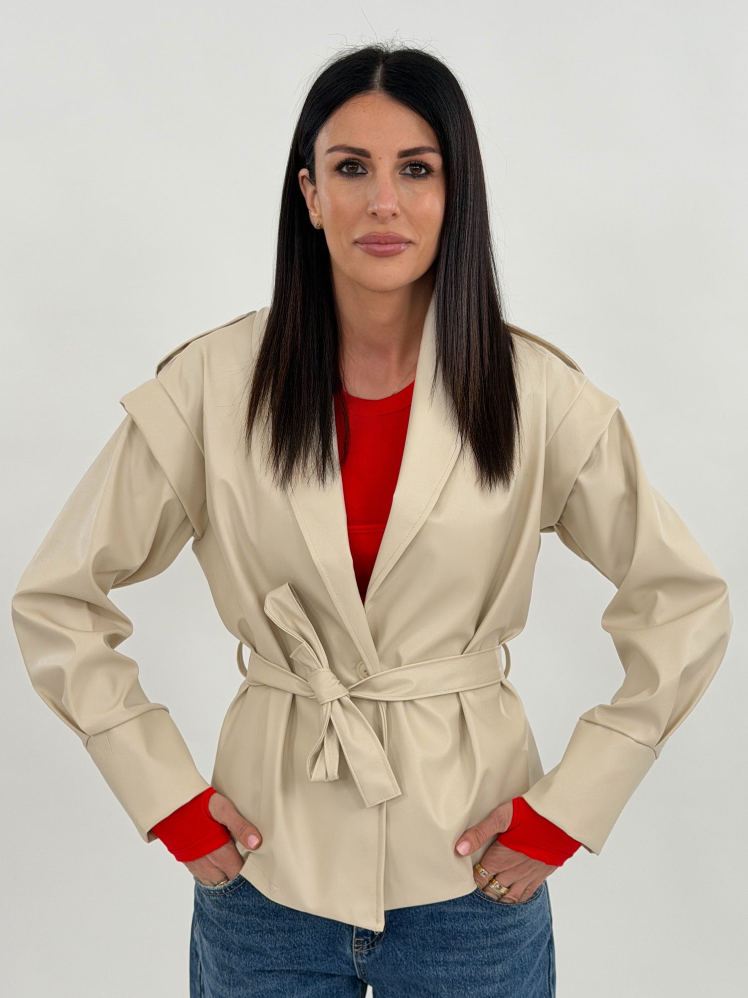 Giacca - Beatrix Ecopelle Beige