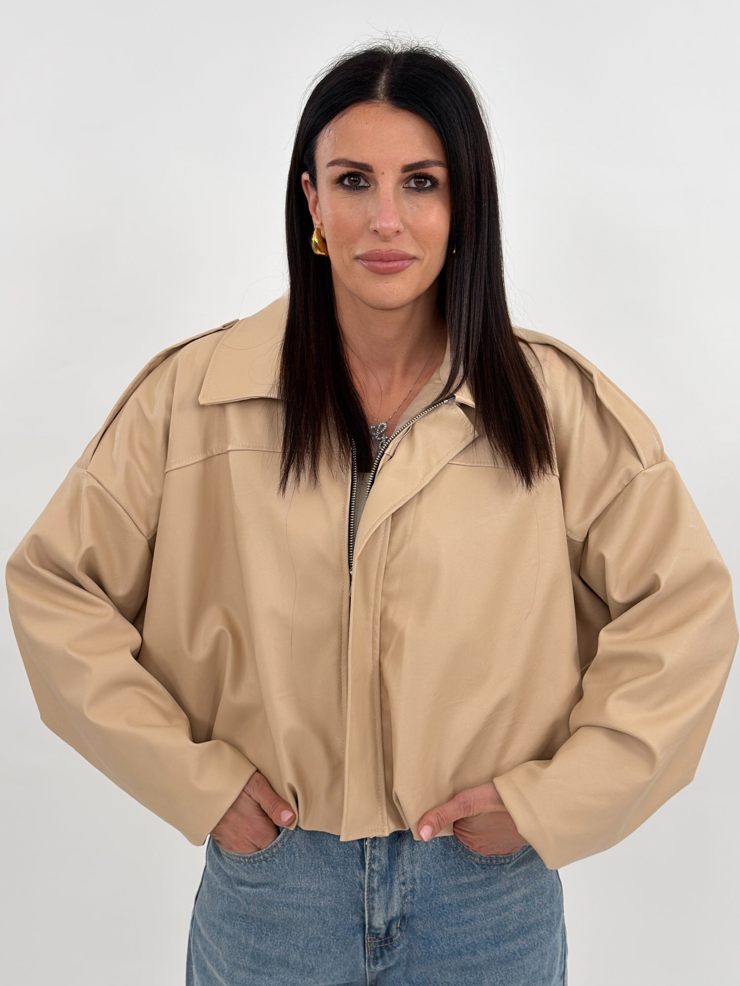 Giubbotto - Jackie Ecopelle Beige