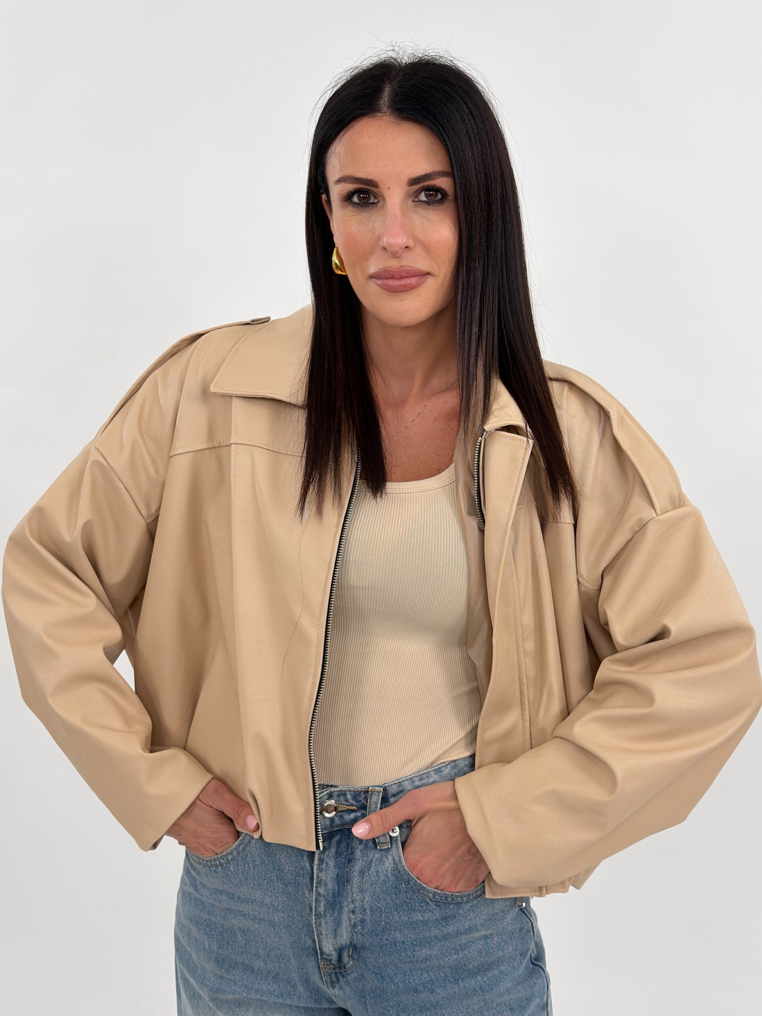 Giubbotto - Jackie Ecopelle Beige