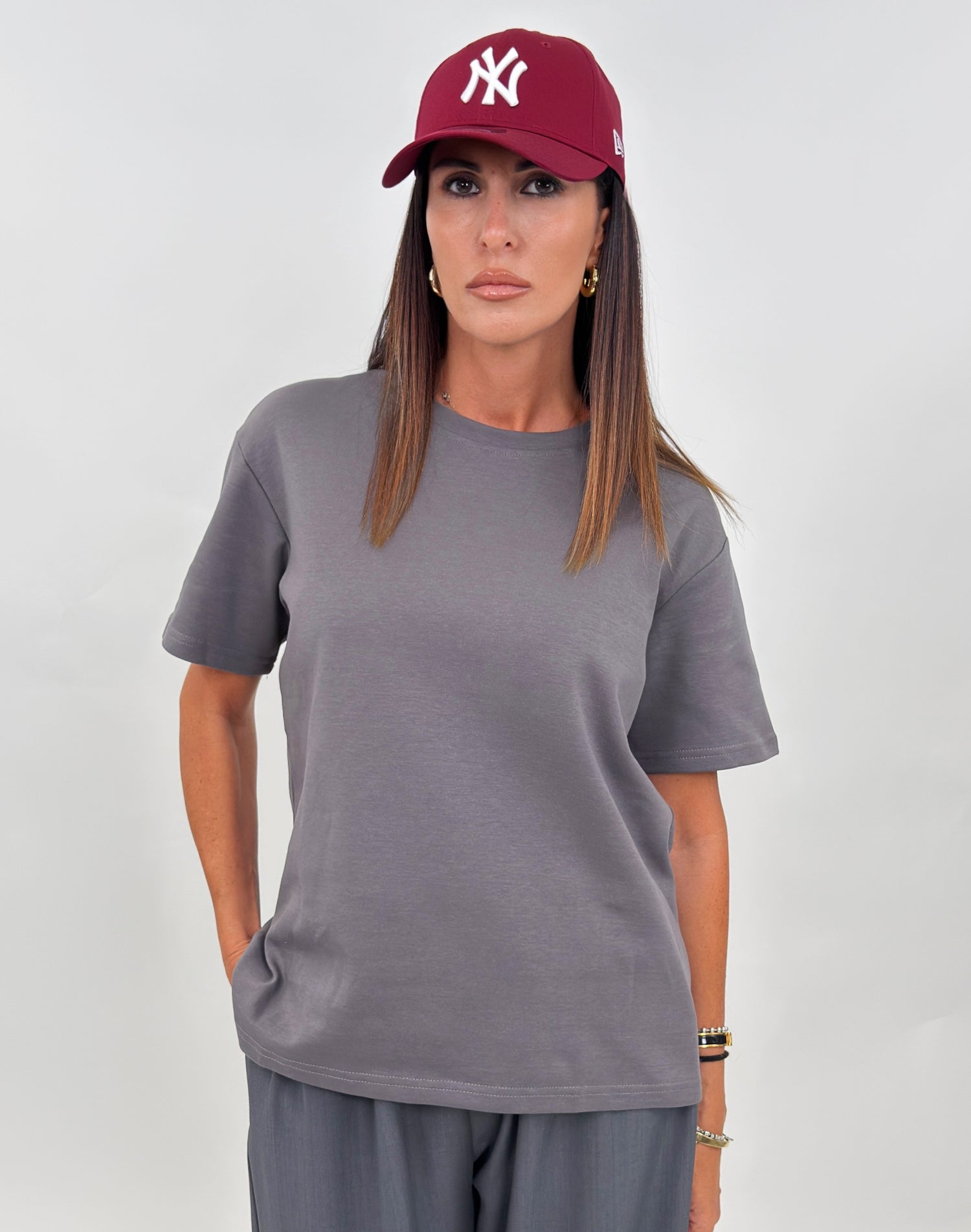 T-shirt - Greta Grigio