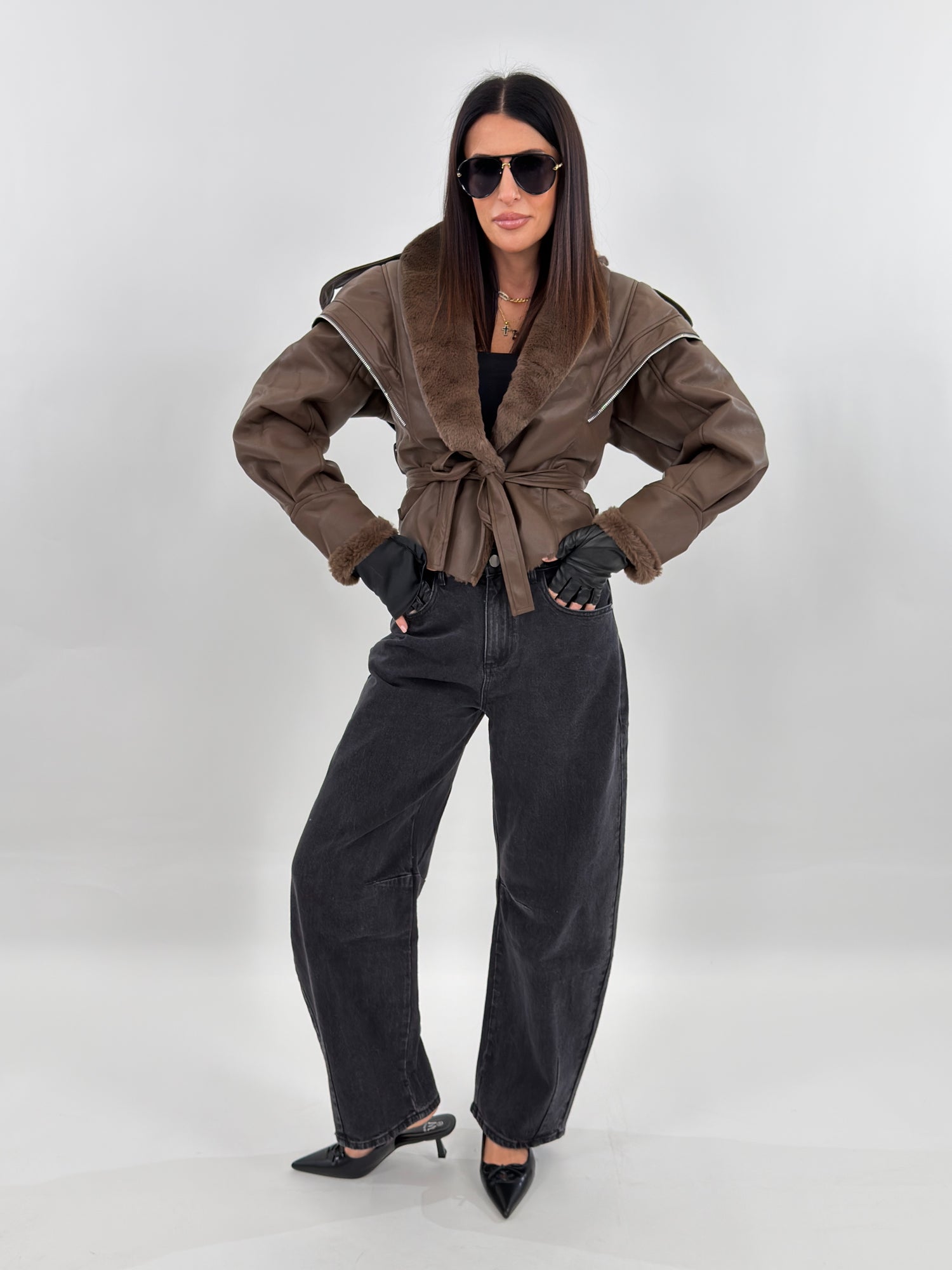 Giubbotto - District Marrone