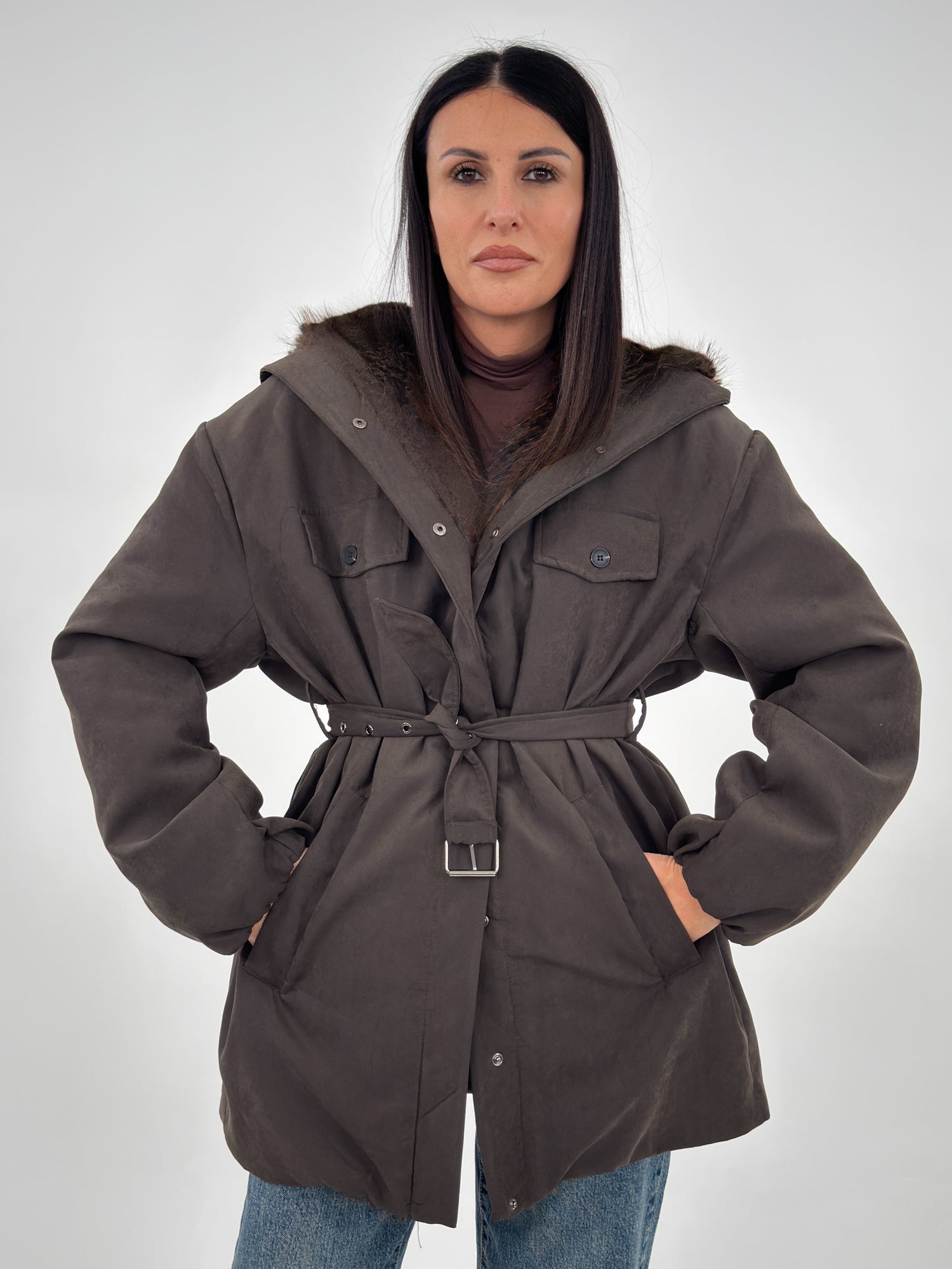 Giubbotto - Madison Marrone