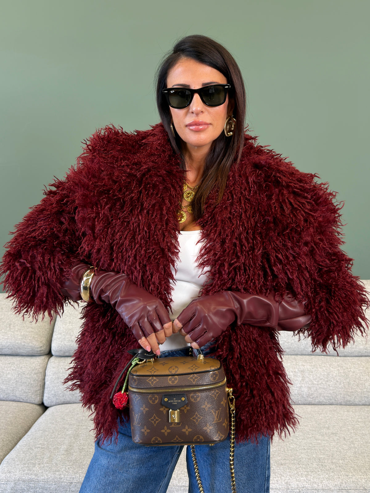 Guanto - Mitena Bordeaux
