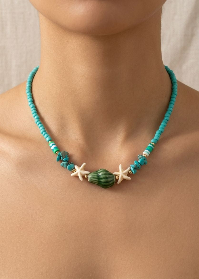 Collana - Sea Shell Acquamarina
