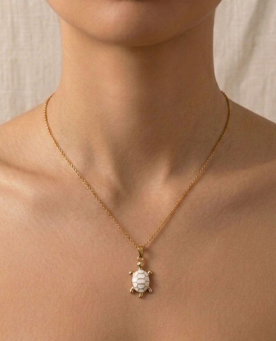 Collana - Turtle Bianco