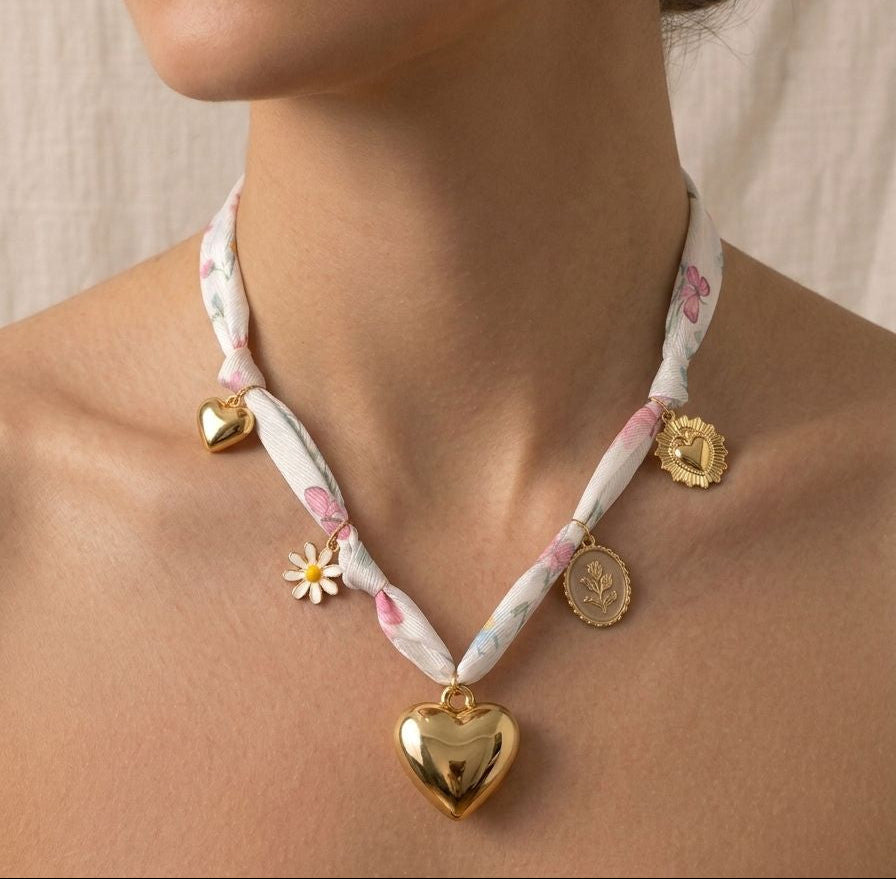 Collana - Heart Bianco